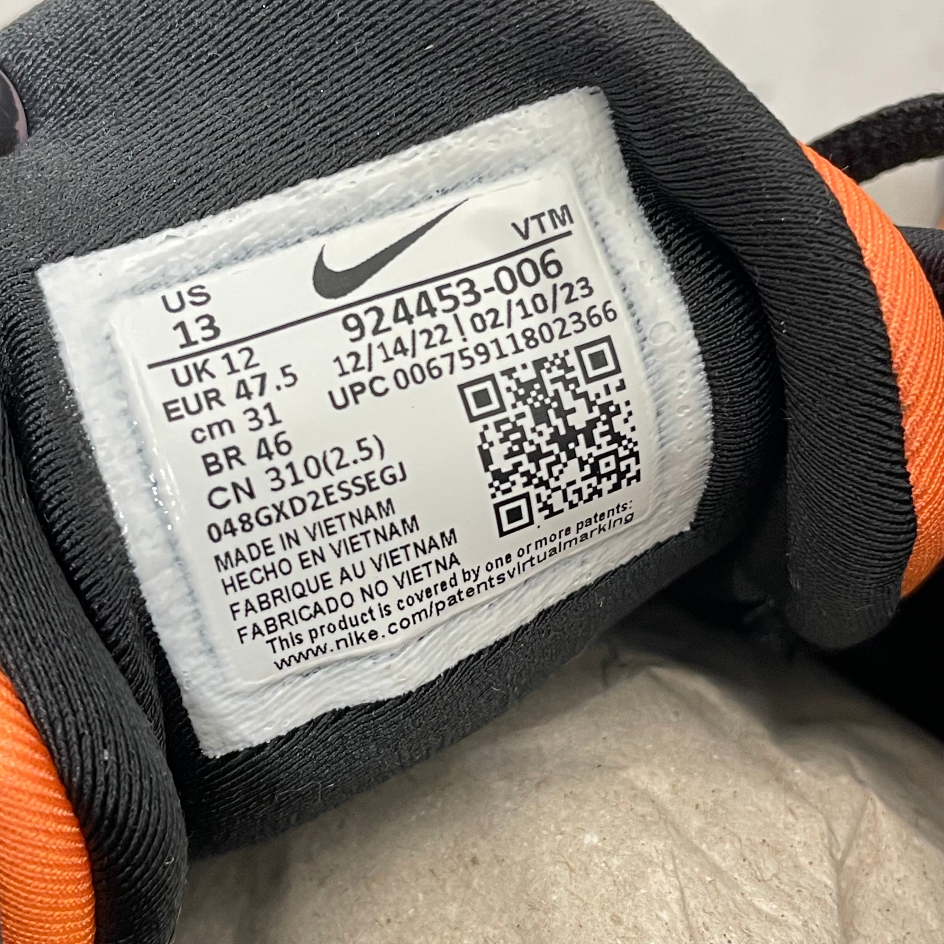 NIKE/Low-Sneakers/US 12/Leather/YEL/VAPORMAX PLUS SUNSET view 8