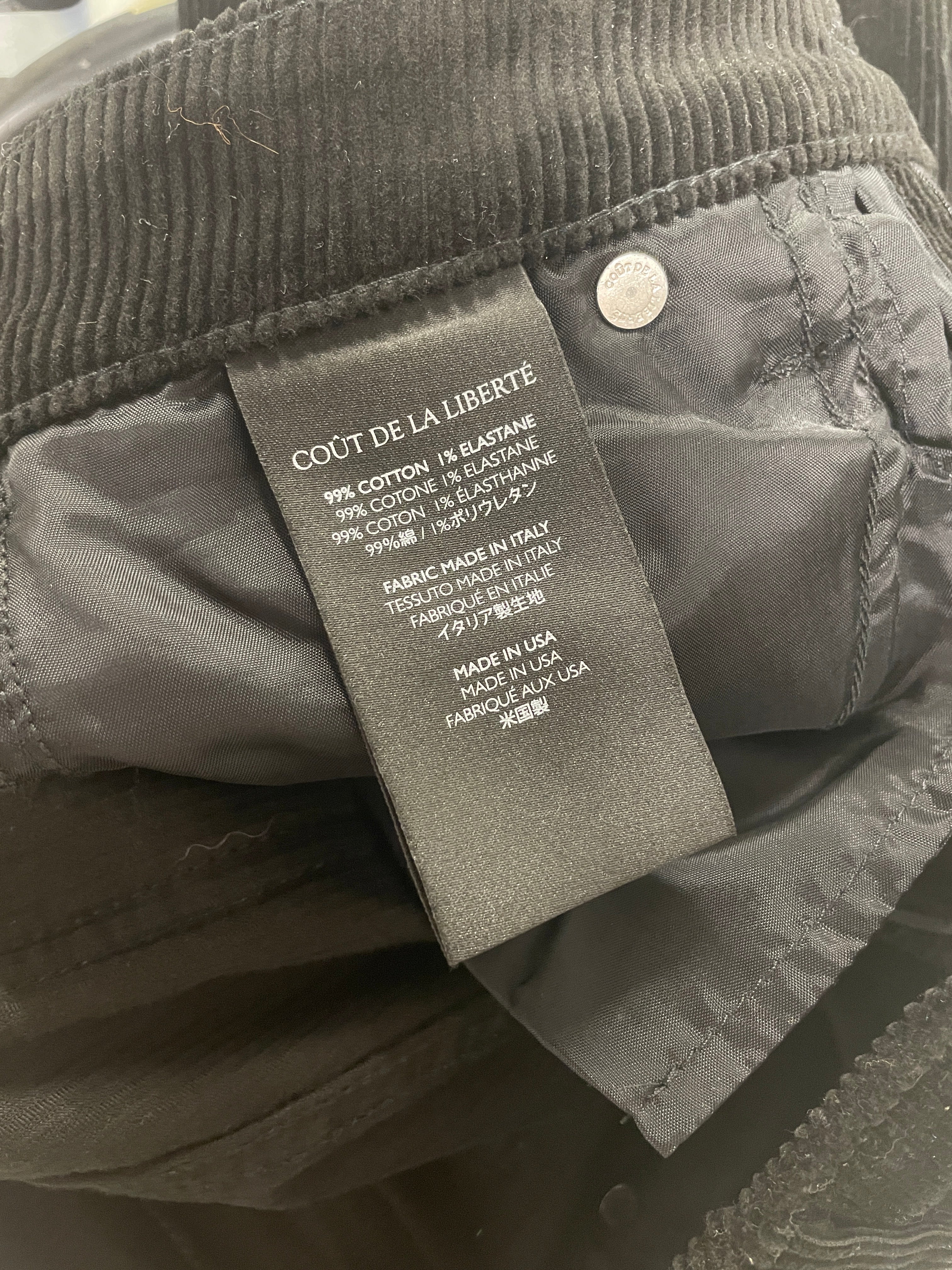 COUT DE LA LIBERTE/Bottoms/25/Cotton/BLK/COURD, BELL BOTTOMS view 7