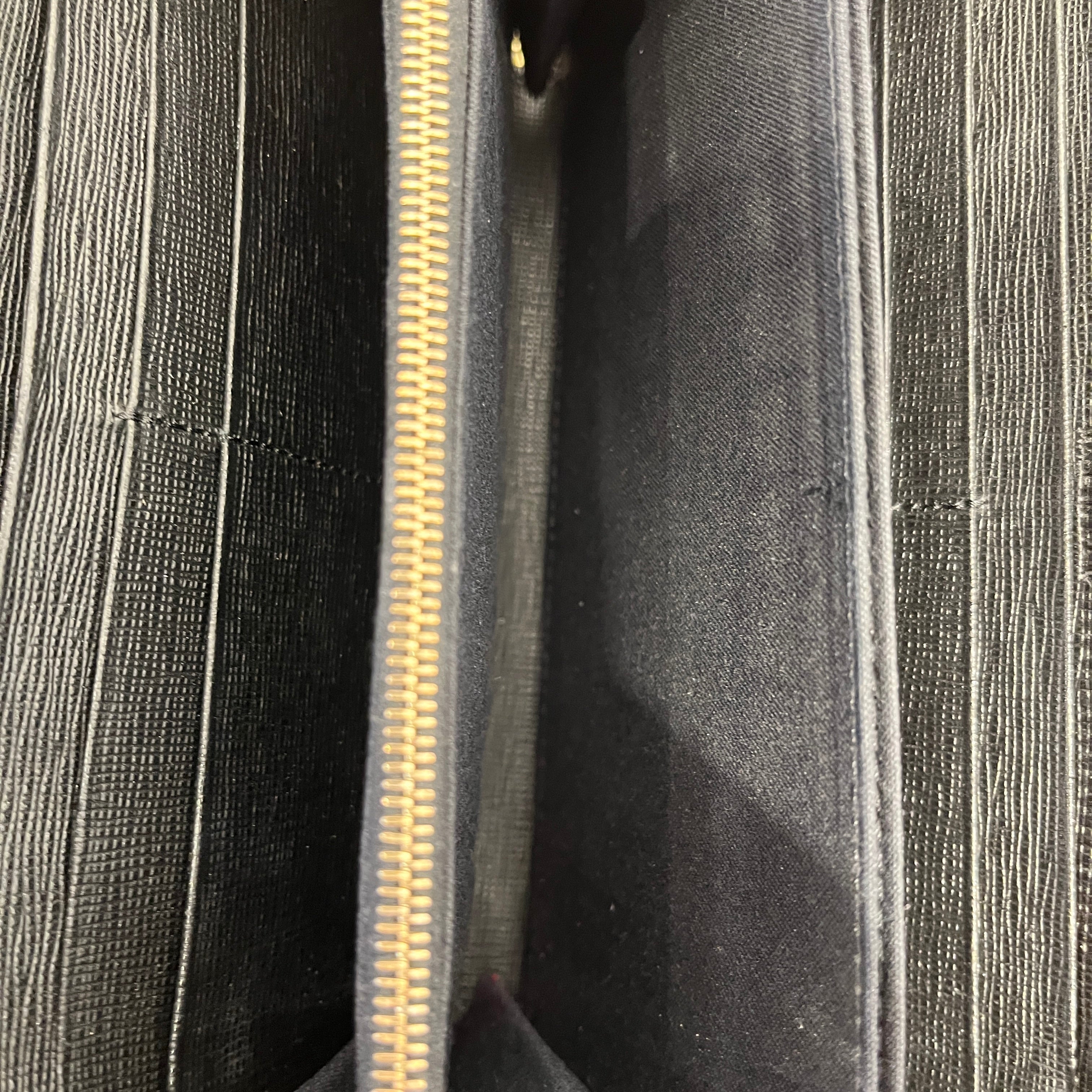 FENDI/Long Wallet/Leather/BLK/Monster Eyes Zip Wallet view 4
