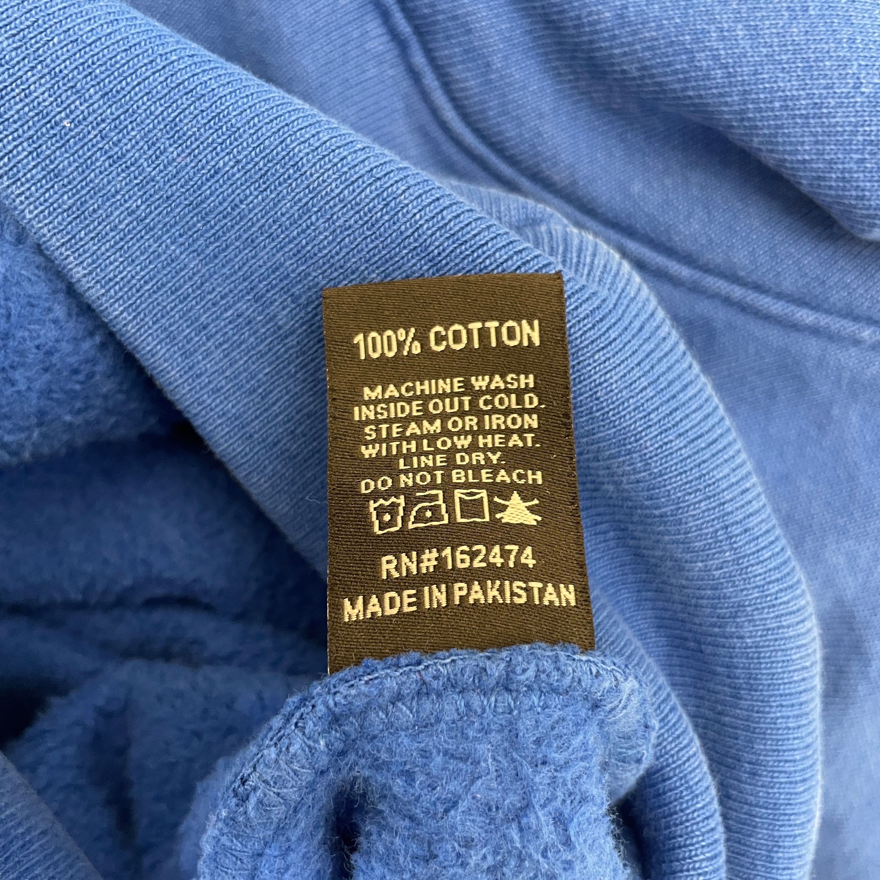 Sp5der/Hoodie/XL/Cotton/BLU/classic design view 3