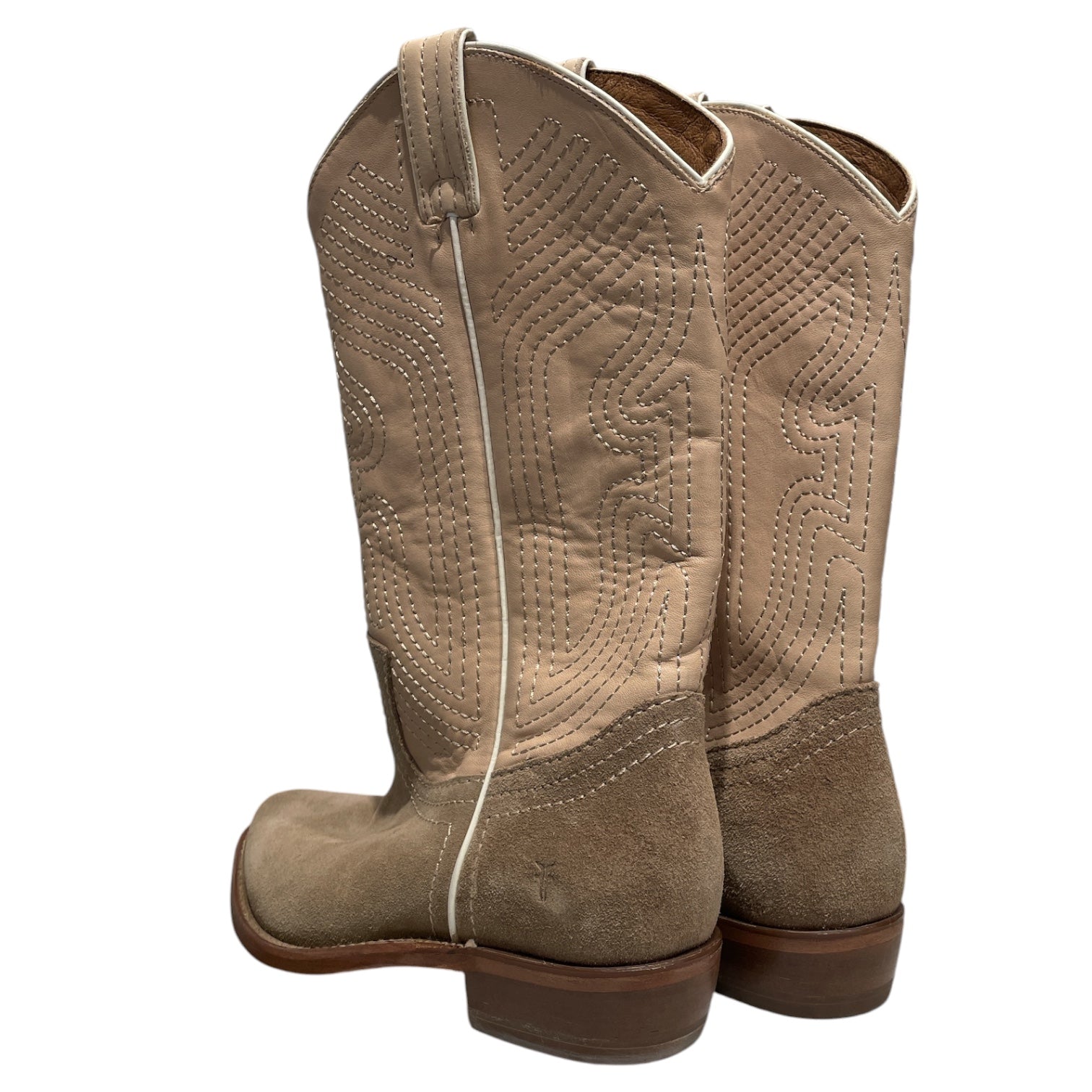FRYE/Western Boots/US 6.5/Suede/BEG/ view 2