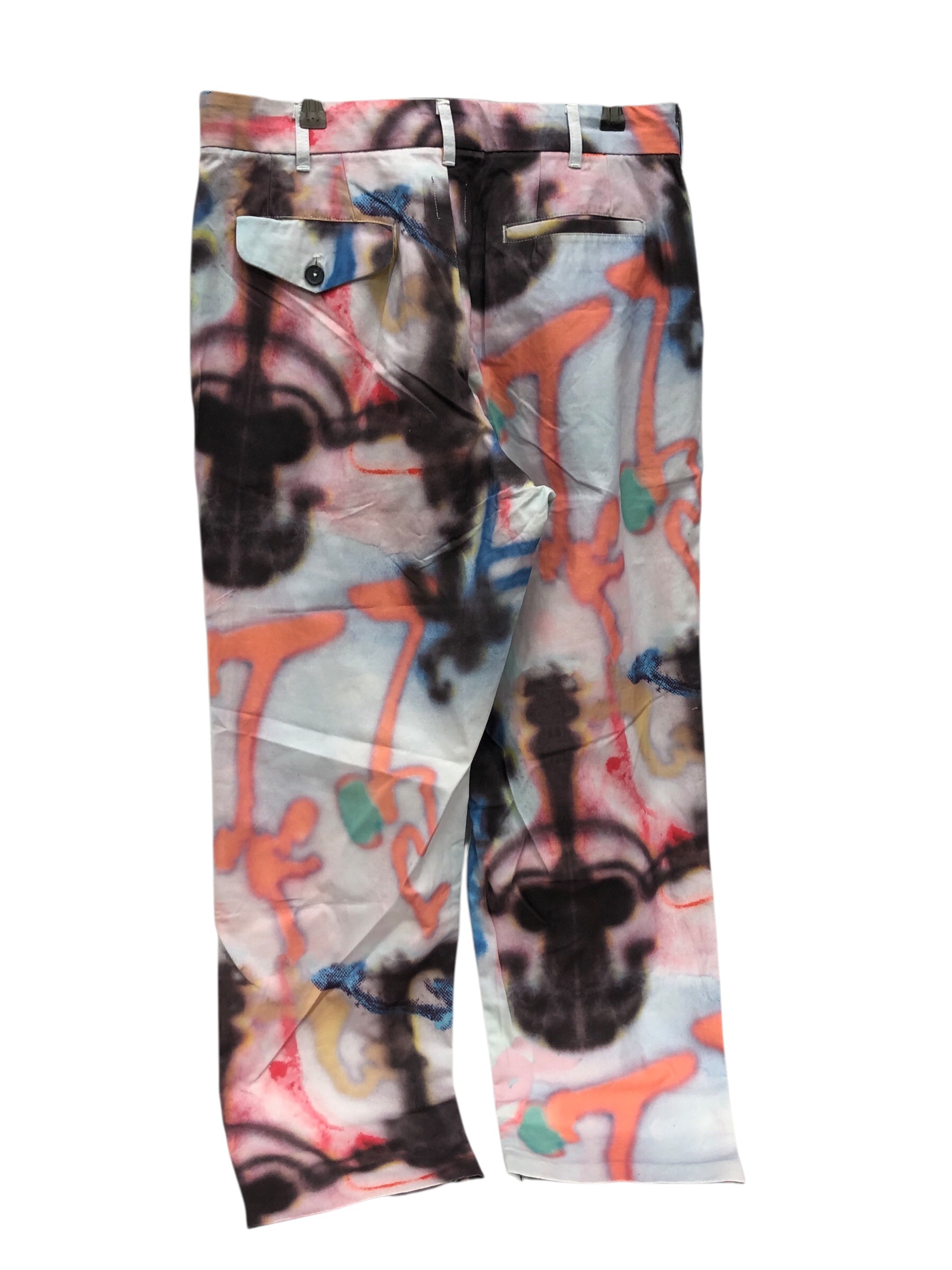 Brain Dead/Straight Pants/L/Polyester/MLT/All Over Print/Horfe pants view 2