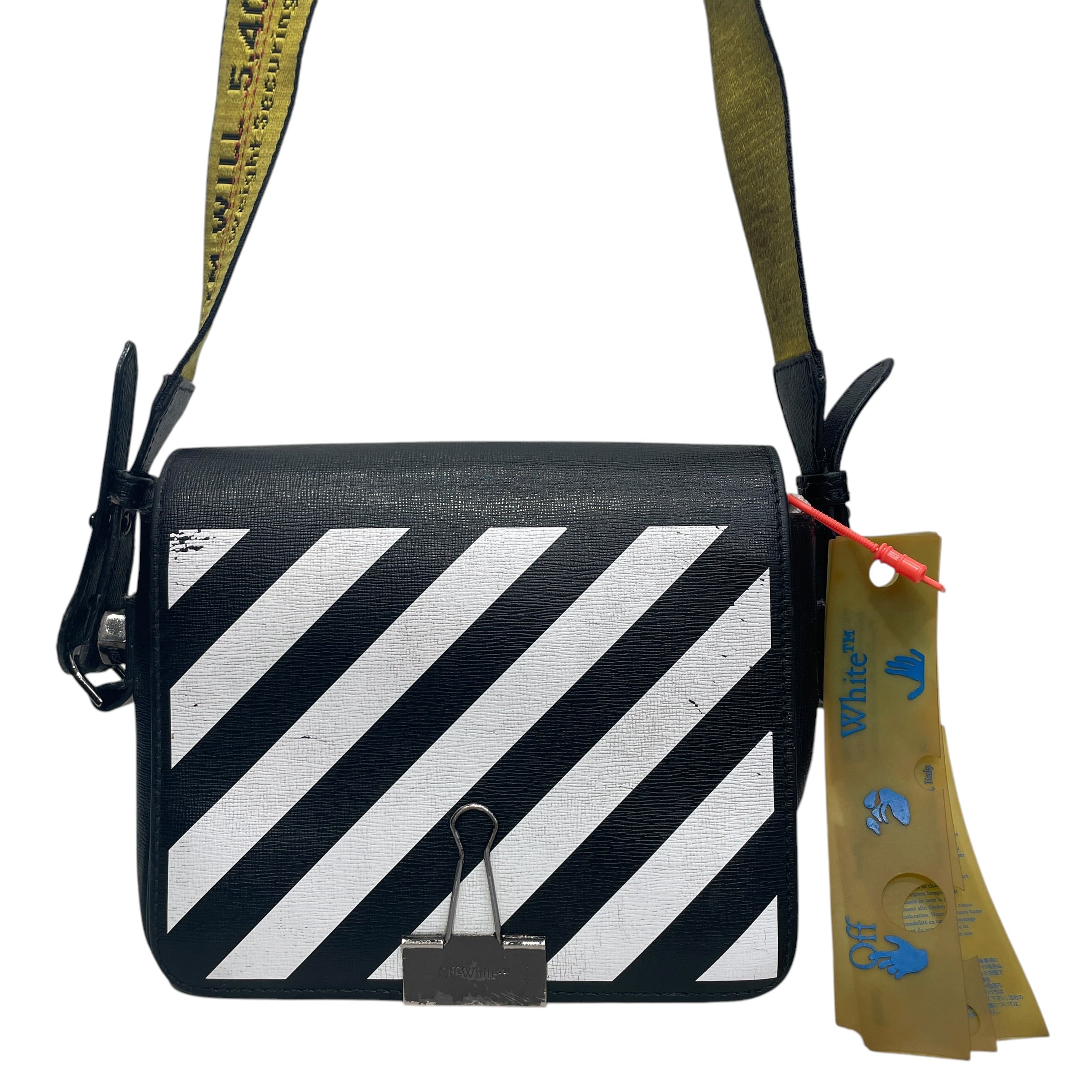 OFF-WHITE/Cross Body Bag/Stripe/Leather/BLK/STRIPED PATTERN view 2