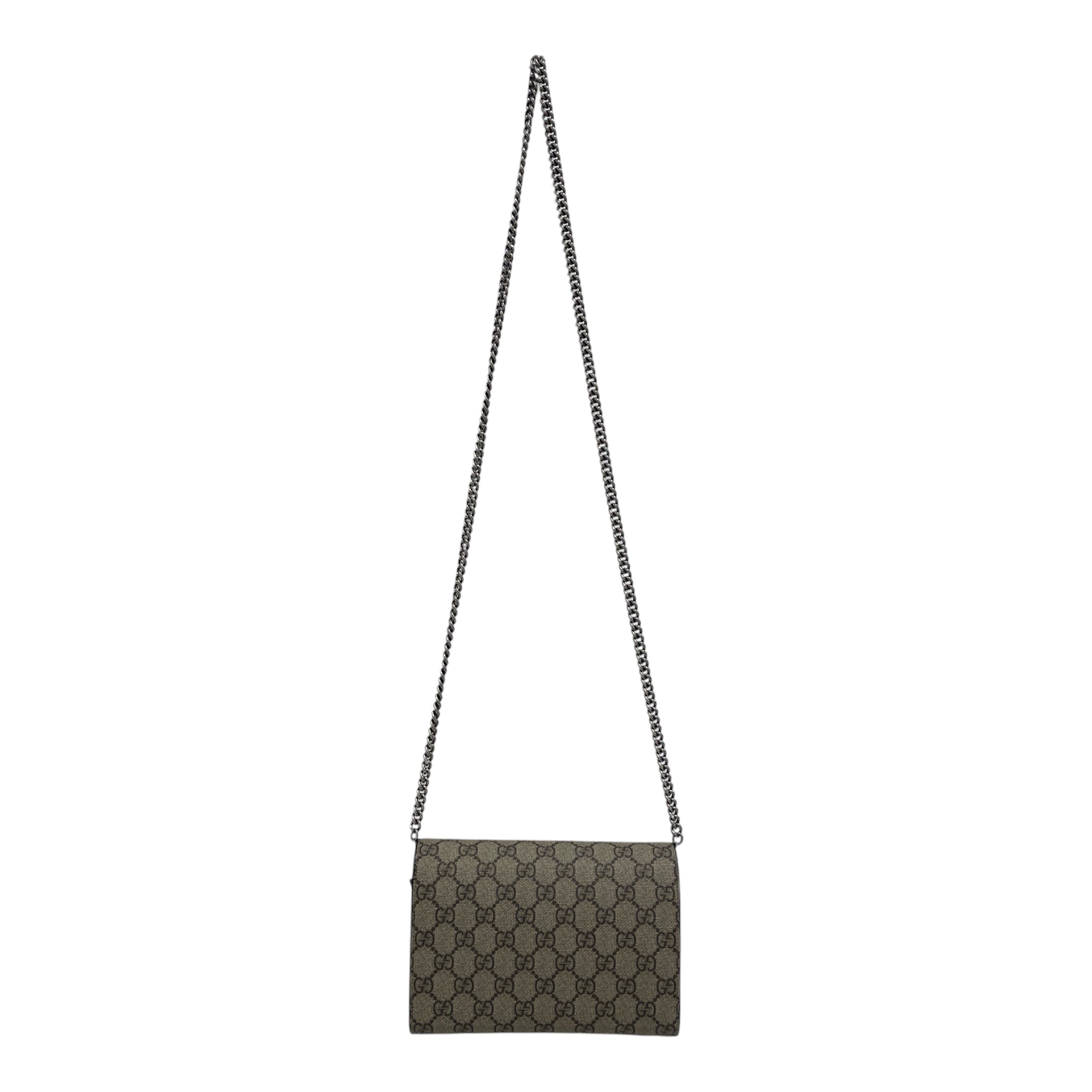 GUCCI/Cross Body Bag/Monogram/Leather/CRM/4012310959 view 2