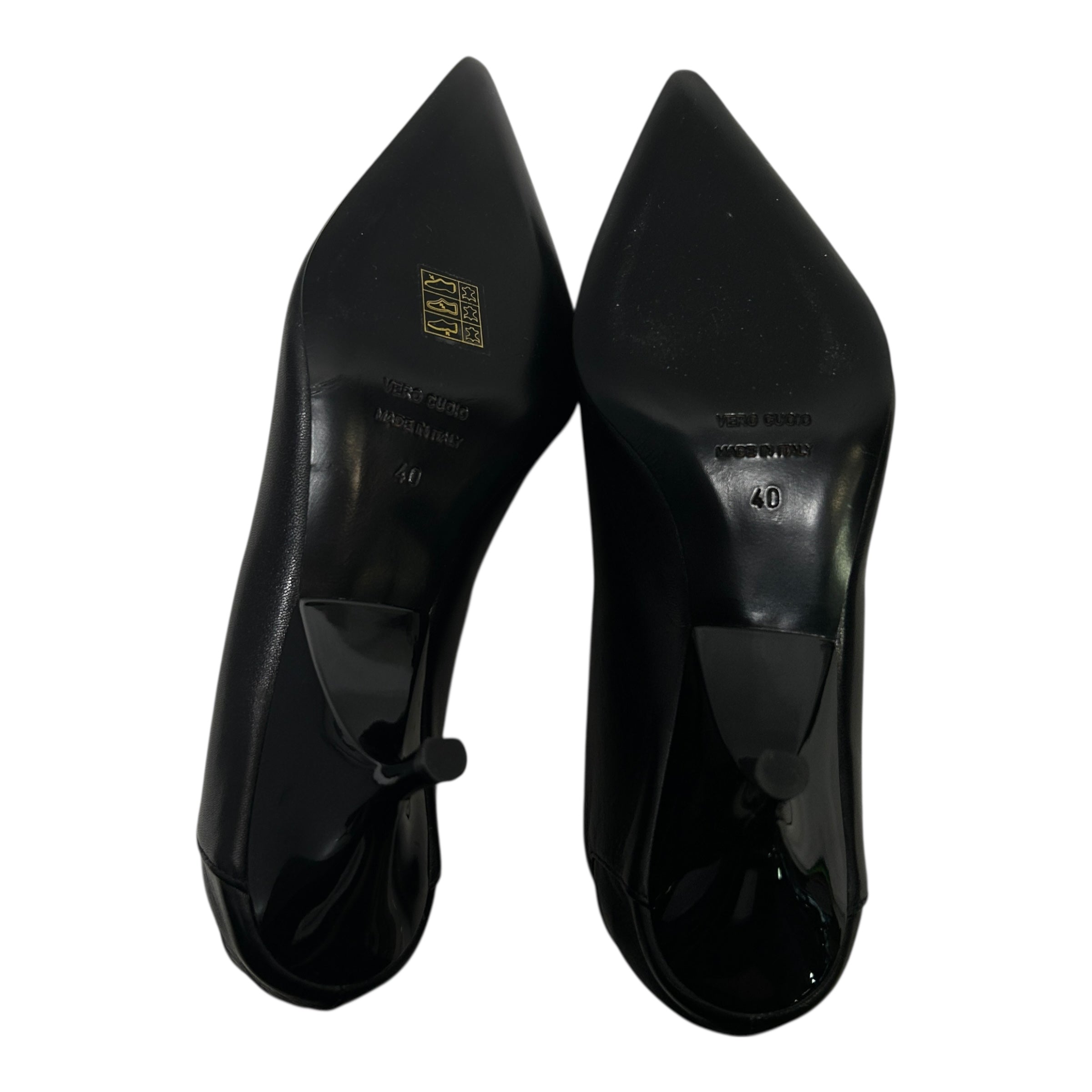 GIABORGHINI/Heels/EU 40/Leather/BLK/POINTED CLOSE TOED HEELS view 8