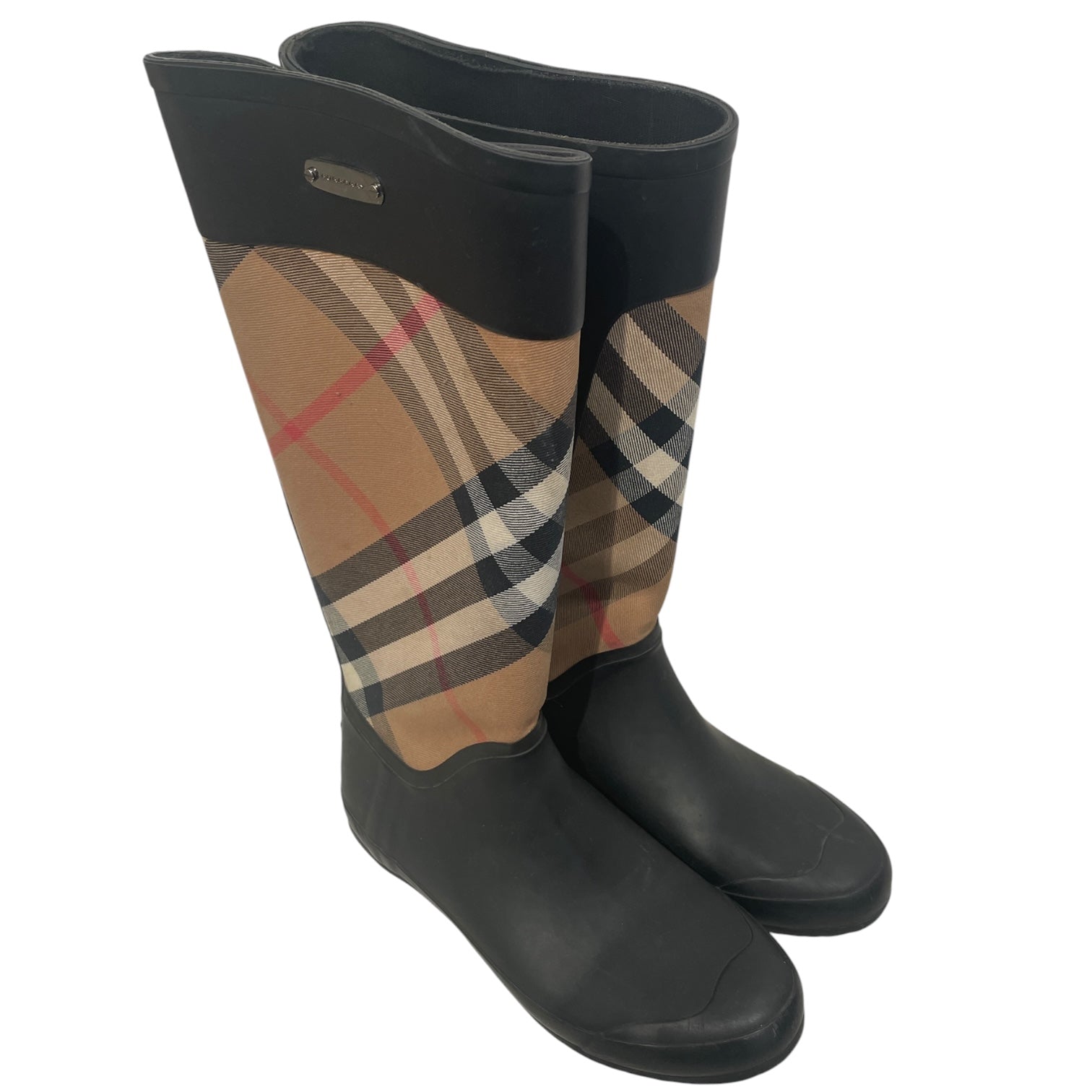 BURBERRY LONDON/Boots/BLK/RAIN BOOTS KNEE HIGH view 4