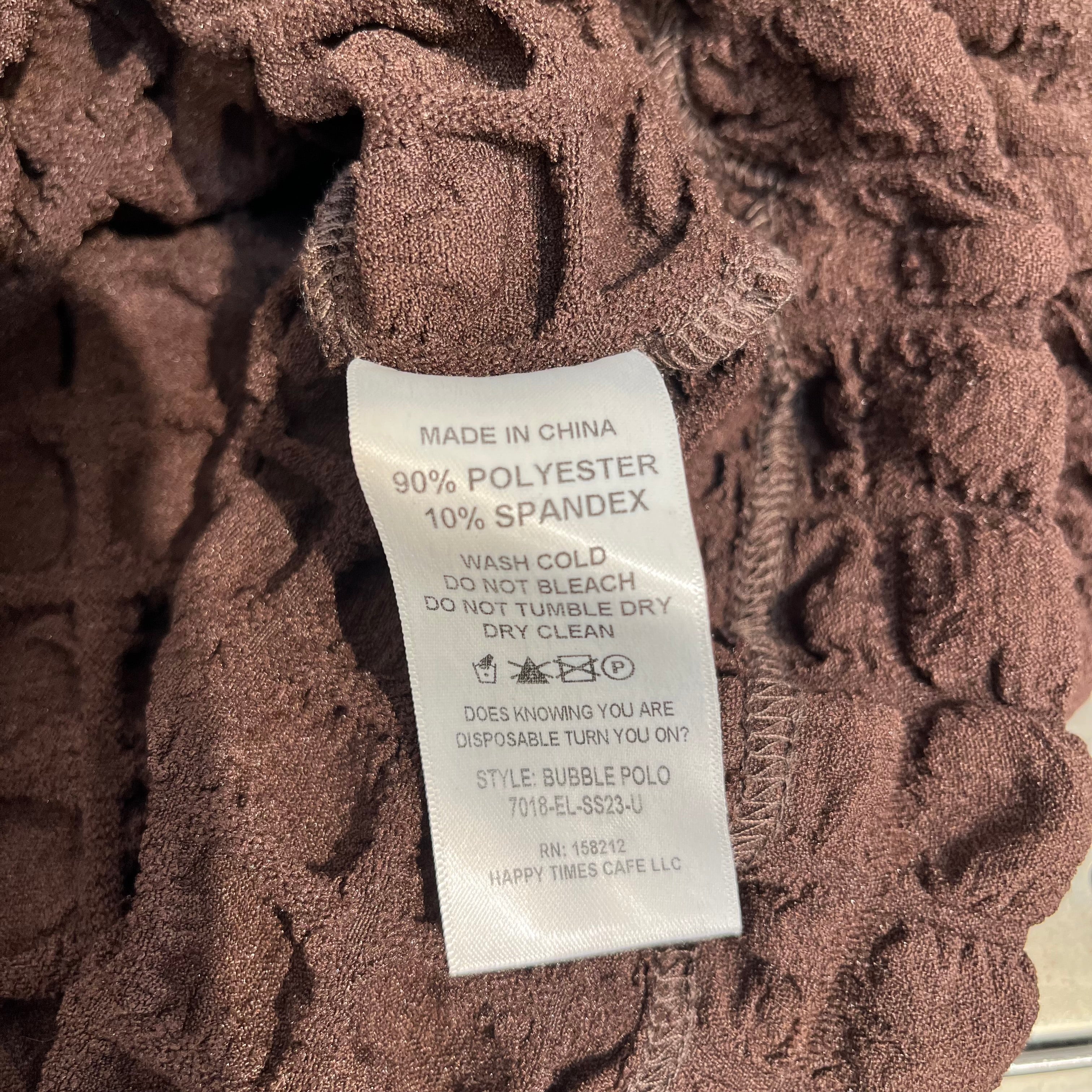 ECKHAUS LATTA/Blouse/M/Polyester/BRW/POPCORN + COLLAR view 3