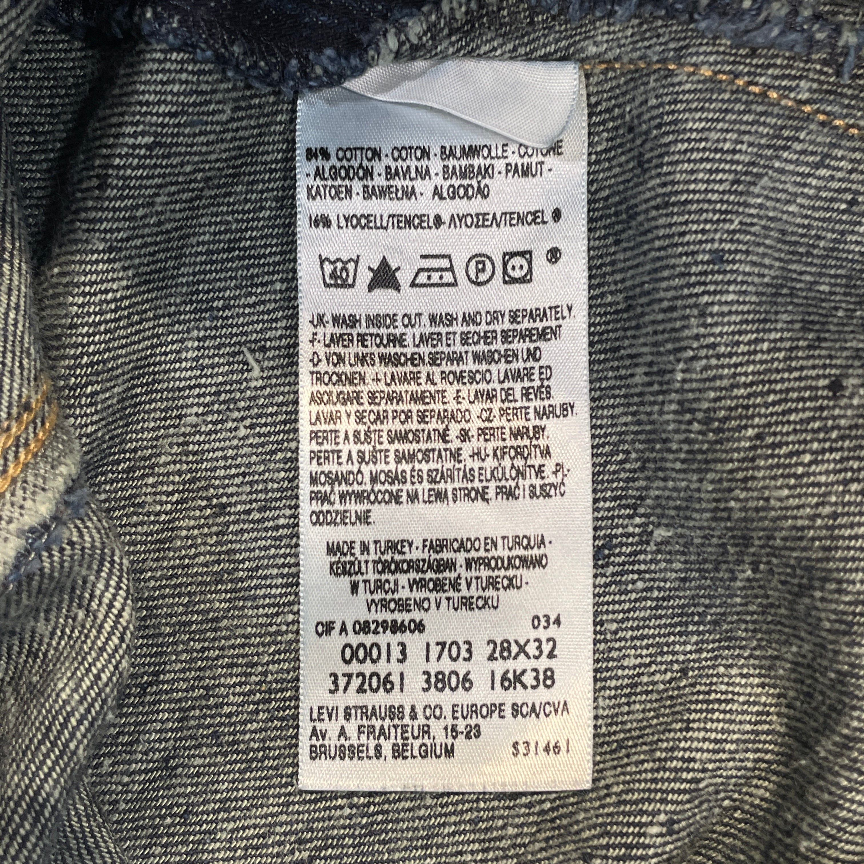 Levi's Engineered Jeans/Straight Pants/28/Denim/NVY/Dark Wash view 5