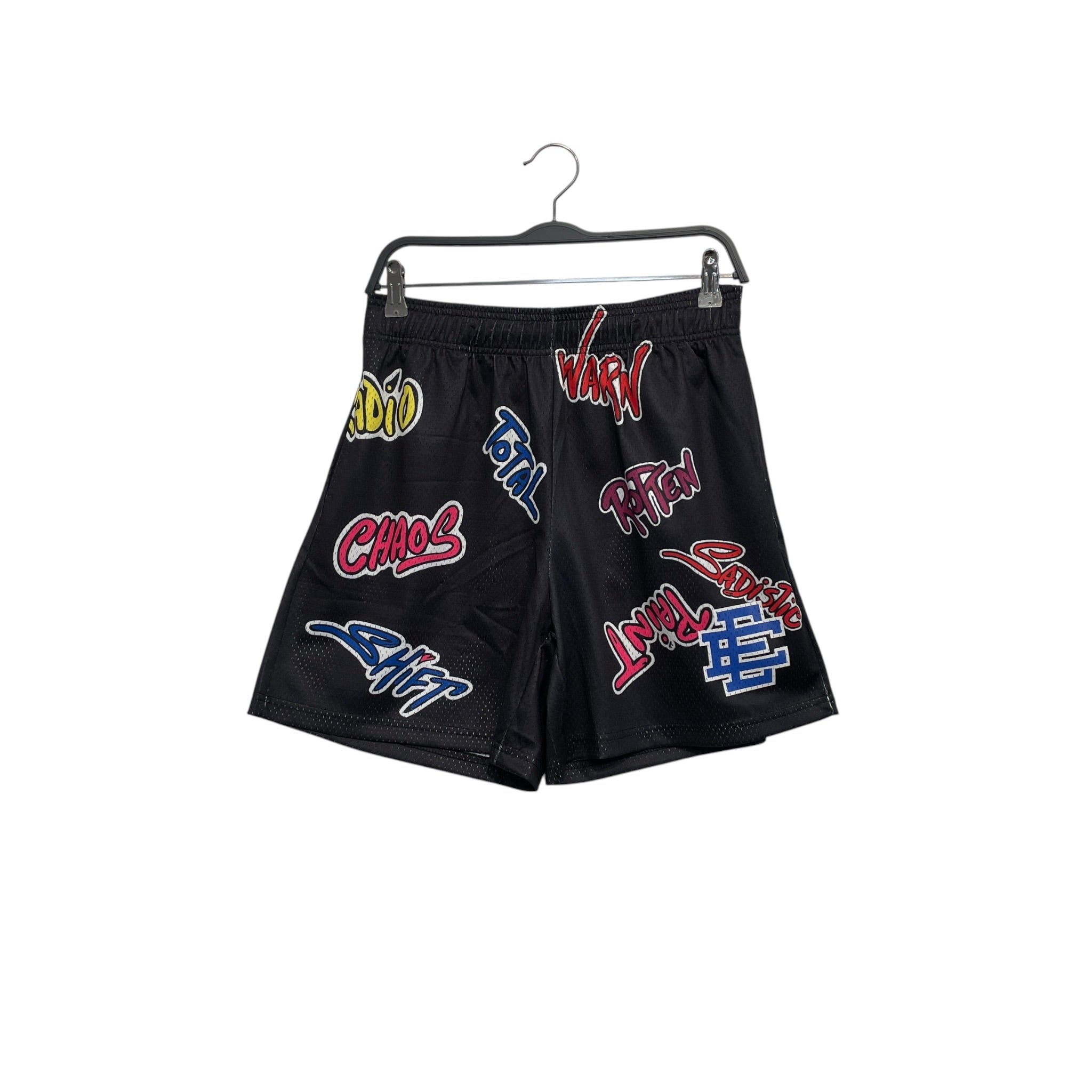 Eric Emanuel/Shorts/M/BLK/All Over Print/ view 1