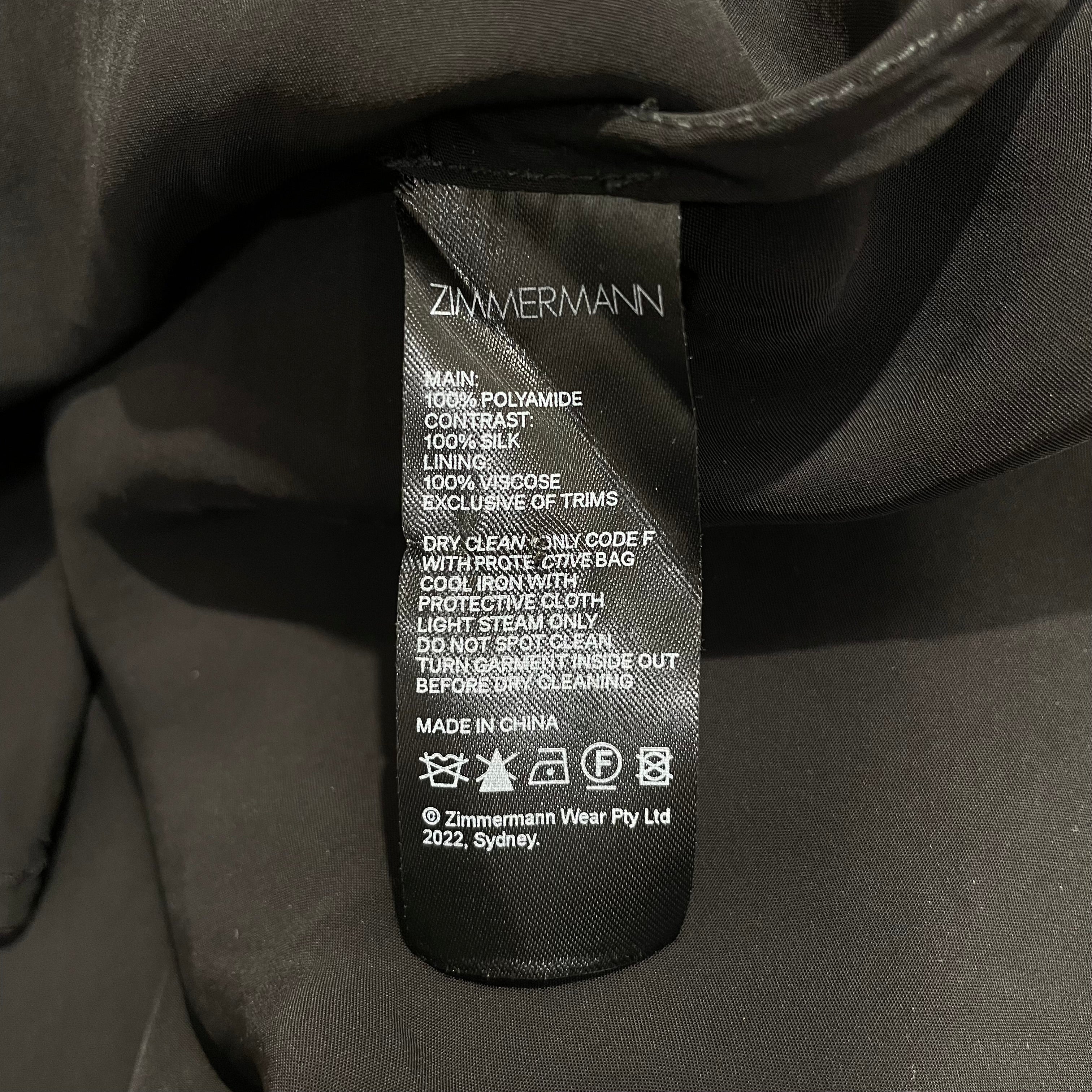 Zimmermann/SL Dress/3/BLK/TULLE RUCHED MINI DRESS view 4