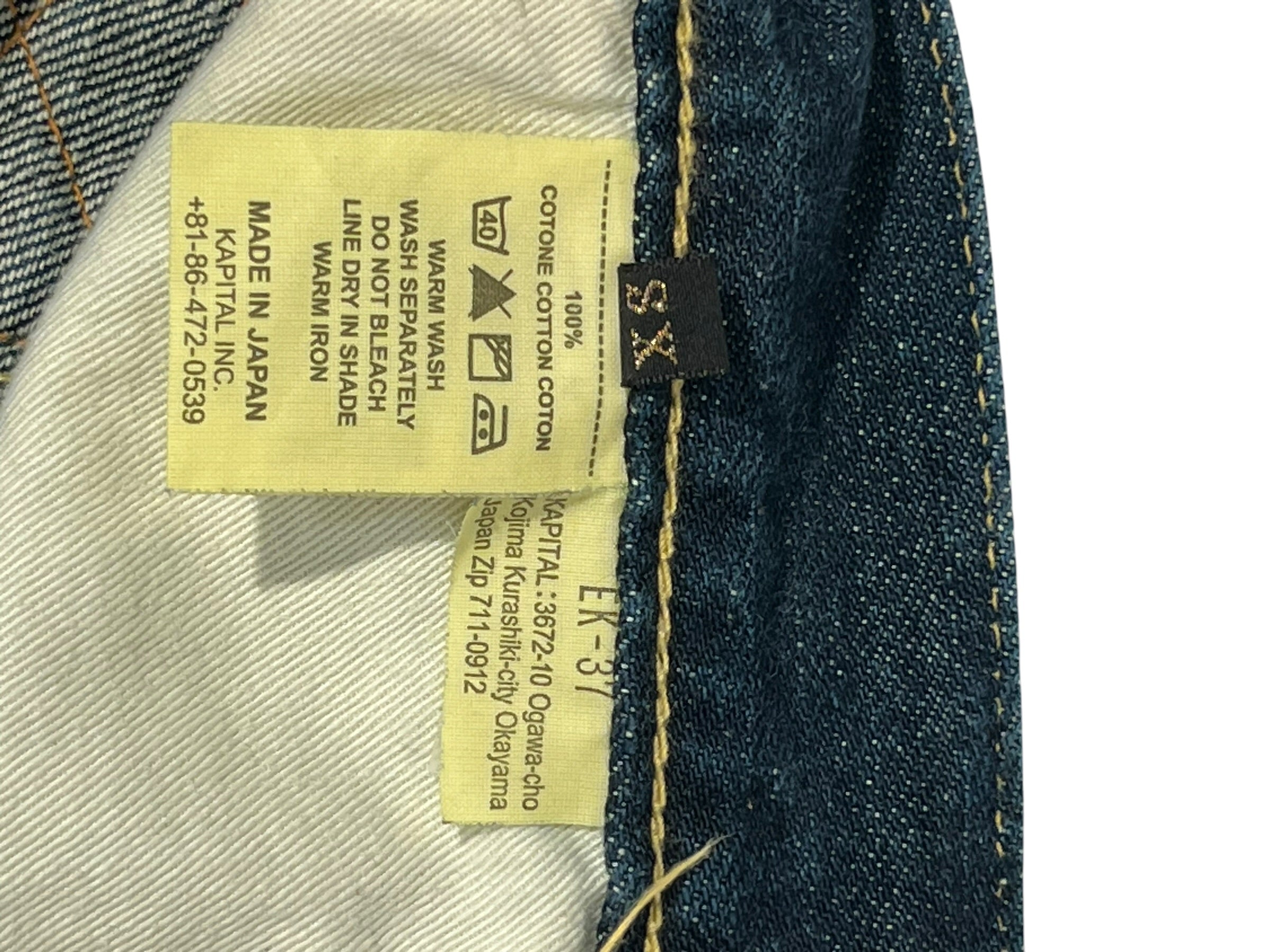 KAPITAL/Bottoms/XS/Cotton/NVY/EK-37 view 4