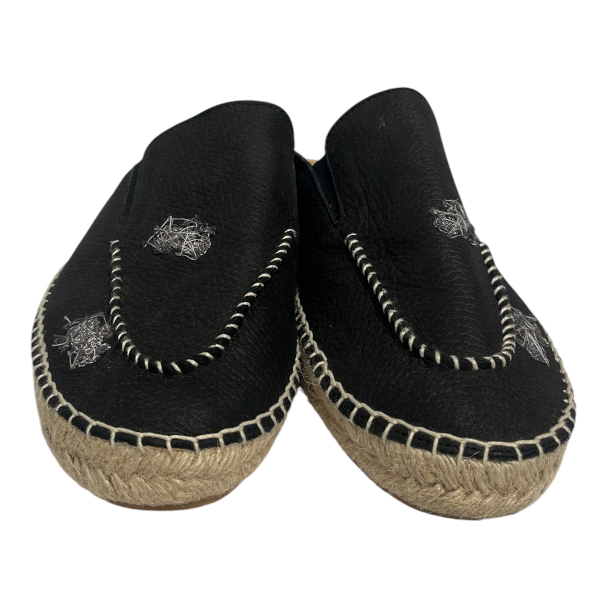 Maison Margiela/Espadrilles/US 10/Leather/BLK/SLIP ON- view 2