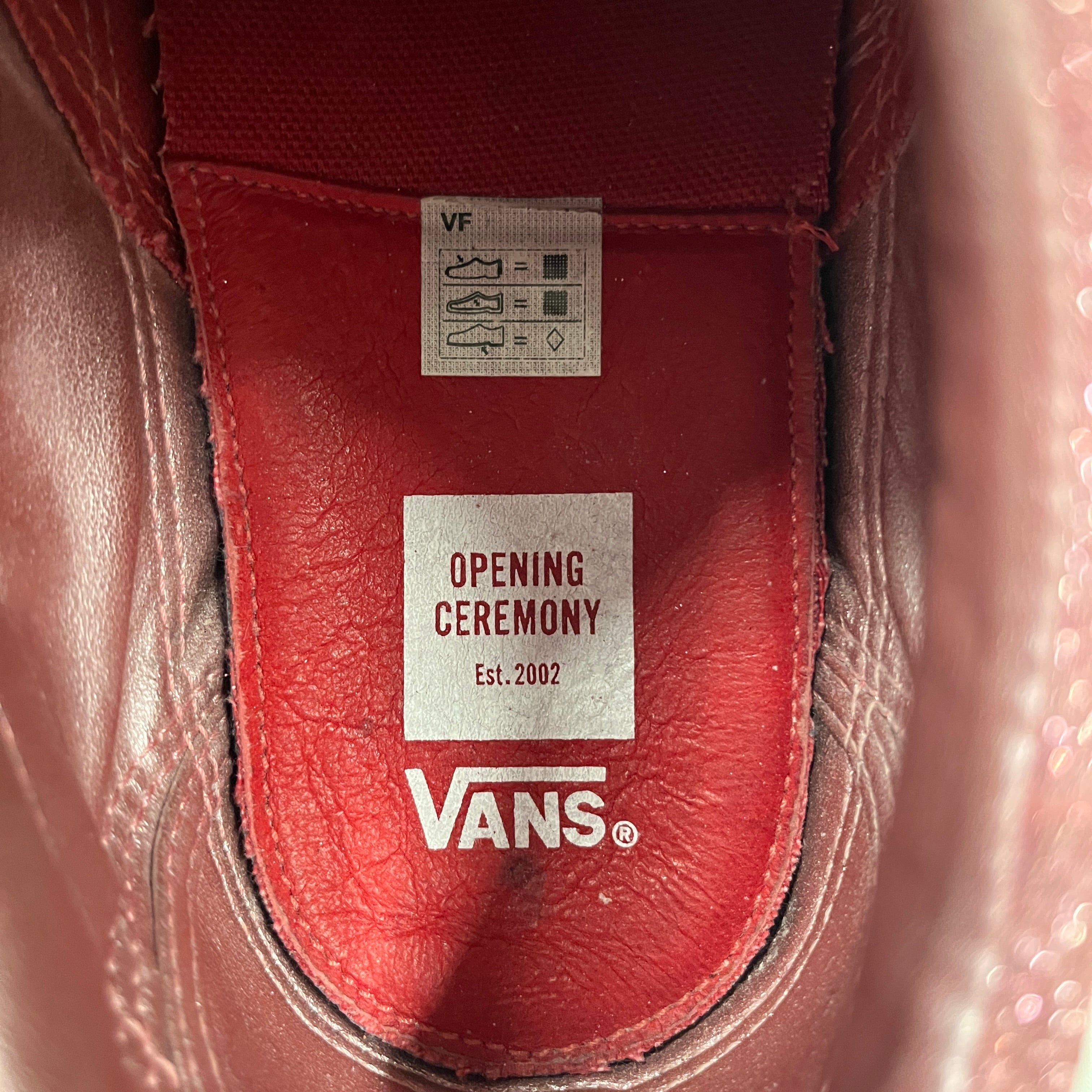 VANS/OPENING CEREMONY/Low-Sneakers/US 8.5/Glitter/Cotton/PNK/Old Skool LX view 3