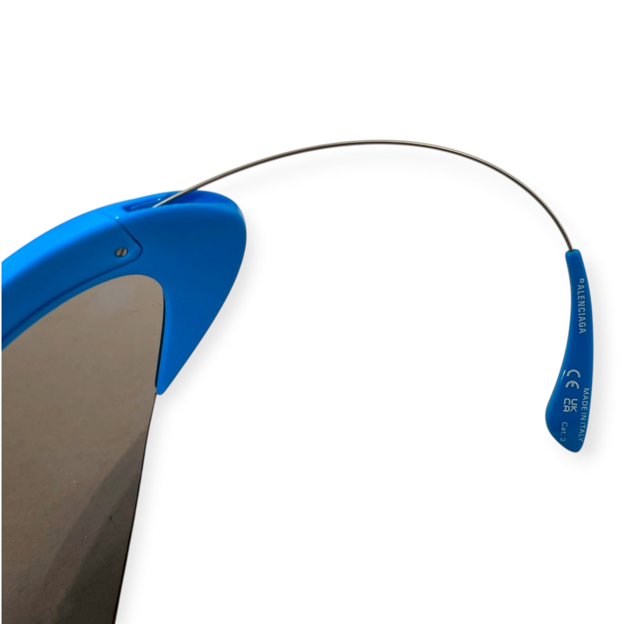BALENCIAGA/Sunglasses/Plastic/BLU/cat wire view 3