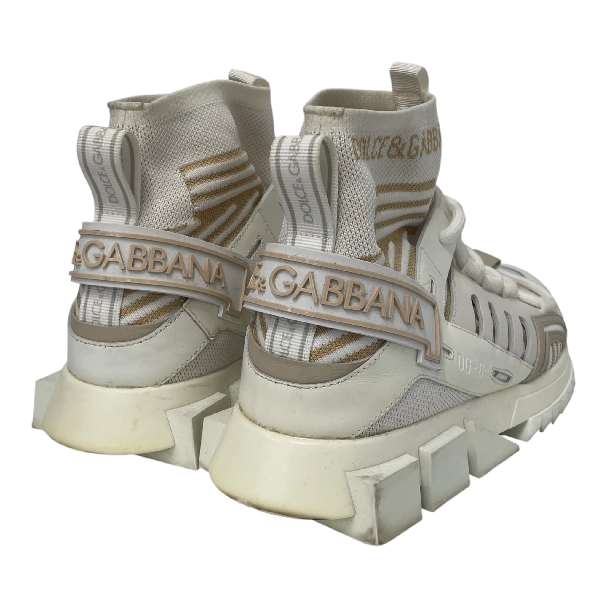 DOLCE&GABBANA/Hi-Sneakers/US 7/Border/WHT/ view 2