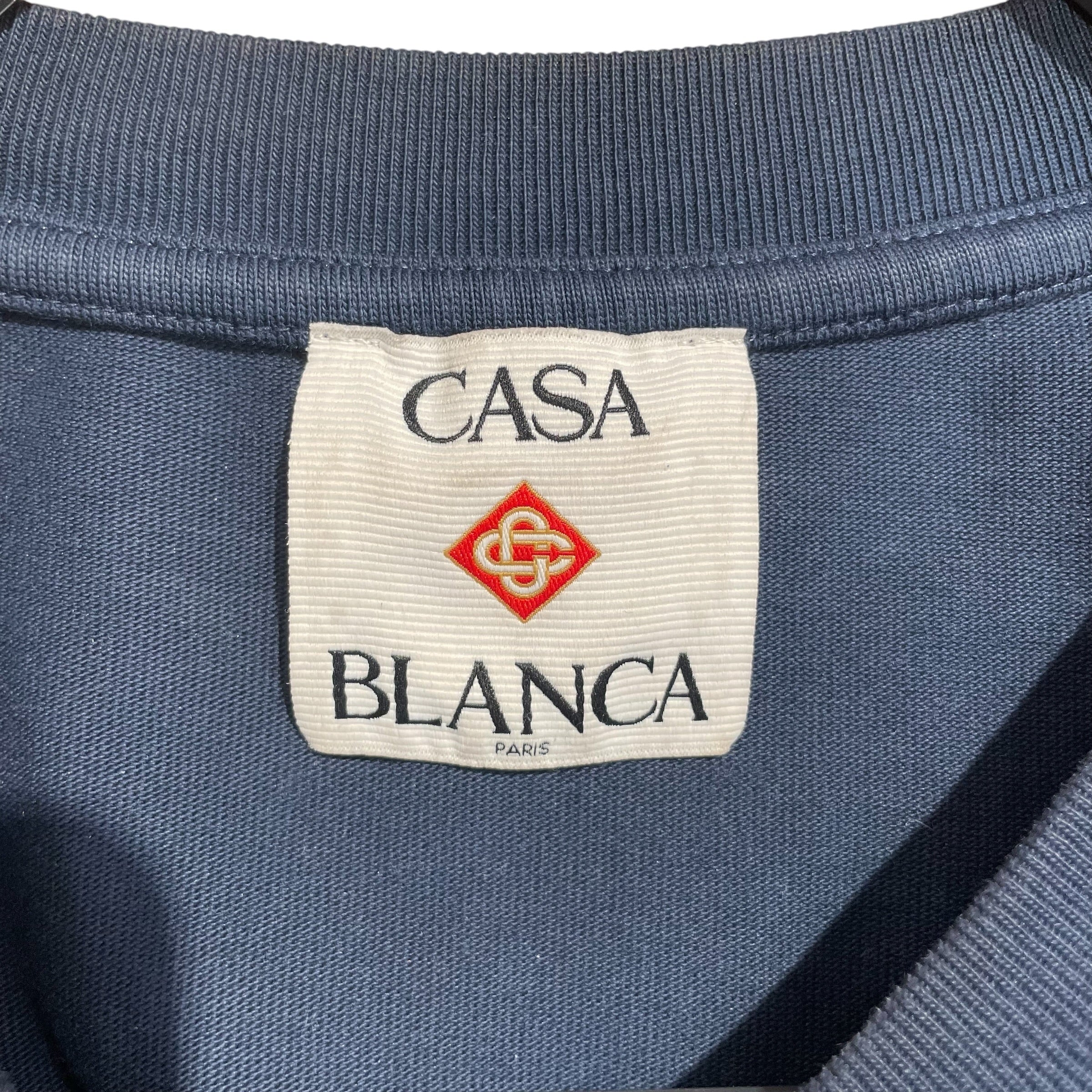 CASABLANCA/T-Shirt/L/Cotton/NVY/Graphic/Tennis Club view 3