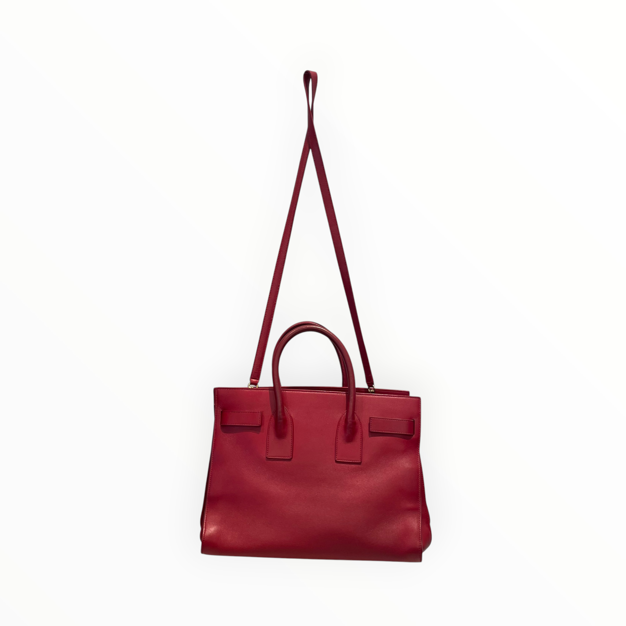 YVES SAINT LAURENT/Hand Bag/Leather/RED/Sac De Jour view 2