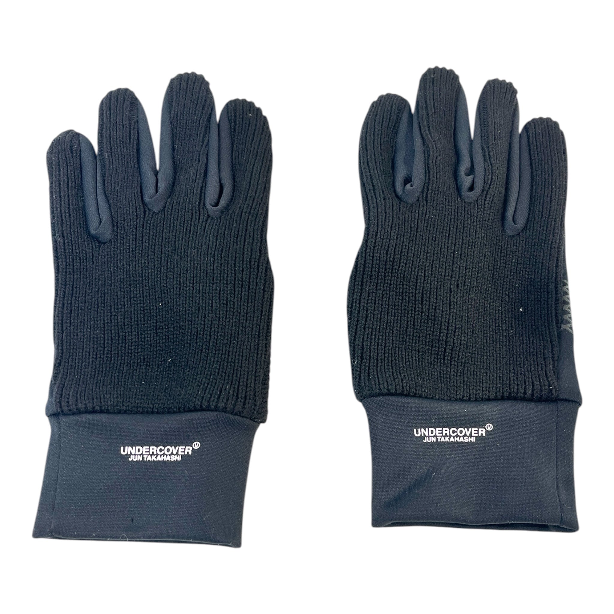 UNDERCOVER/Gloves, Mittens/Wool/BLK/PANELED GLOVES view 1