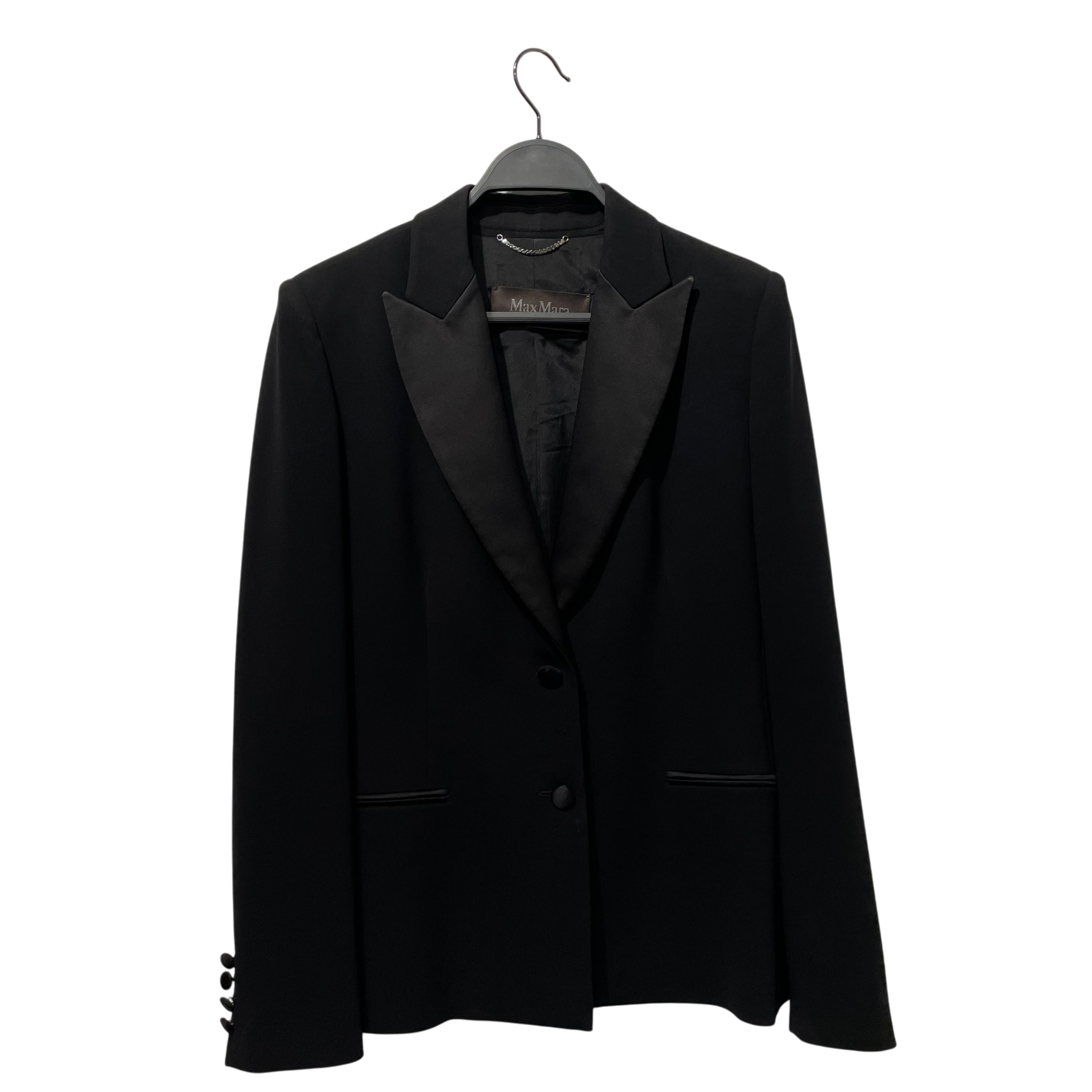 MAX MARA/Tailored Jkt/10/Polyester/BLK/ view 1