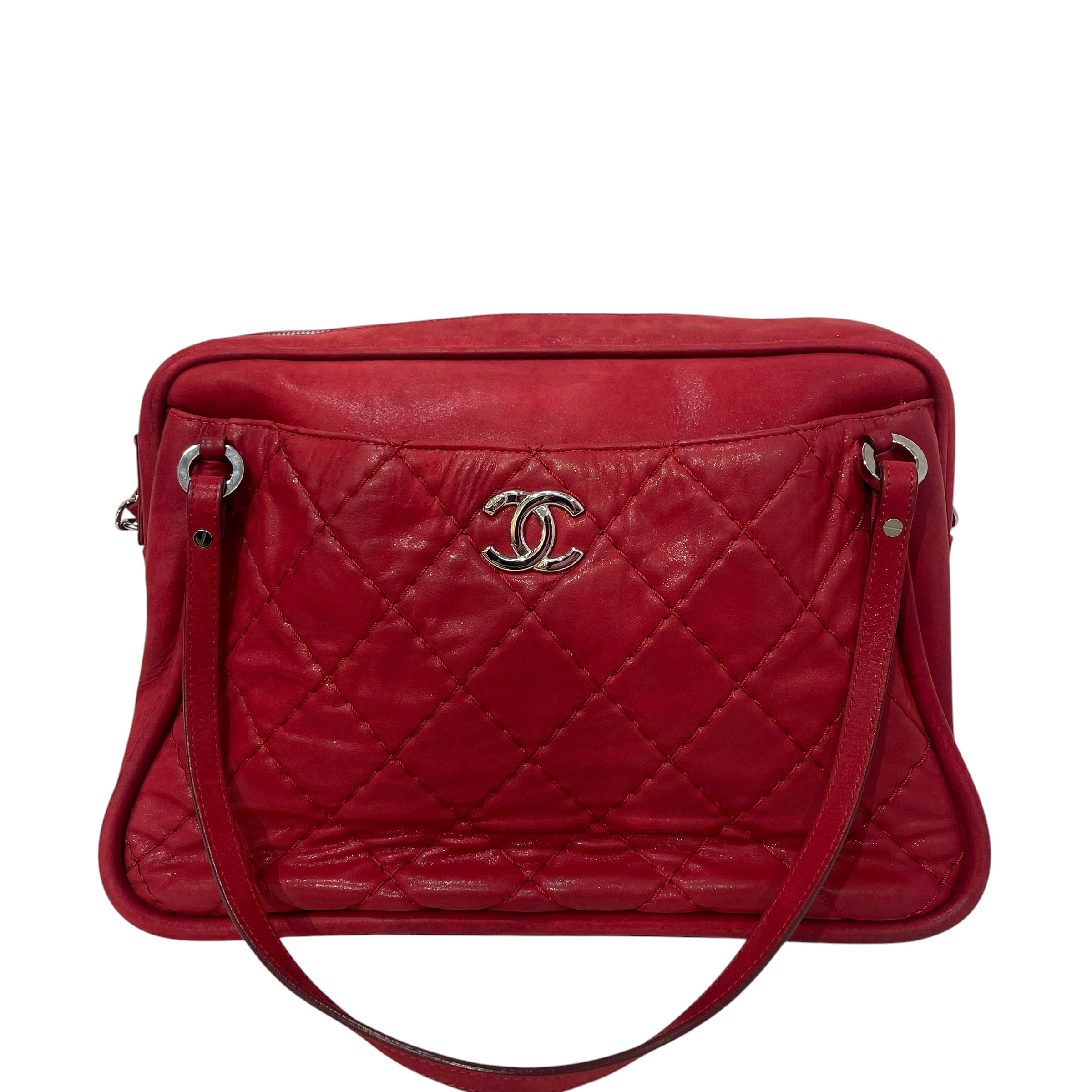 CHANEL/Cross Body Bag/Leather/RED/Wild Stitch view 1