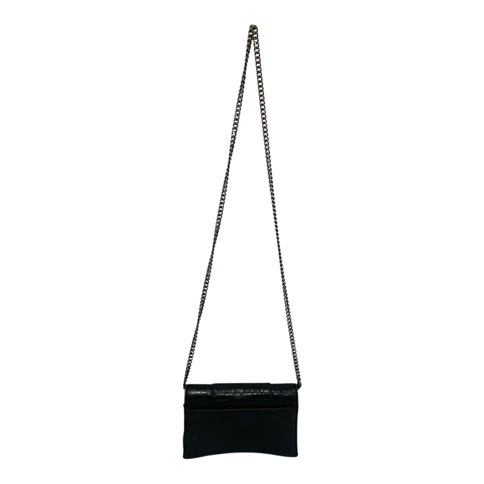 BALENCIAGA/Cross Body Bag/Leather/BLK/ view 2