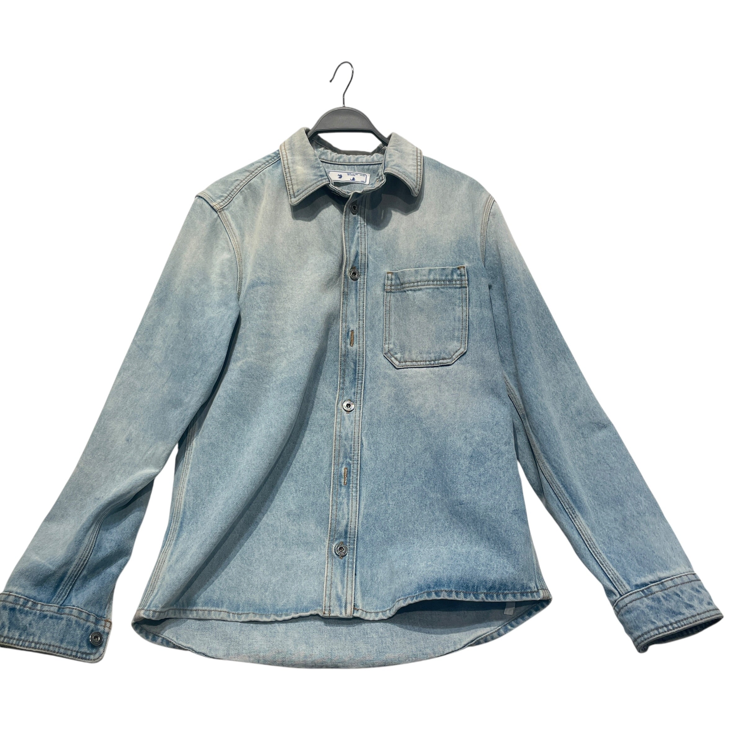 OFF-WHITE/Denim Jkt/M/Cotton/BLU/ view 1