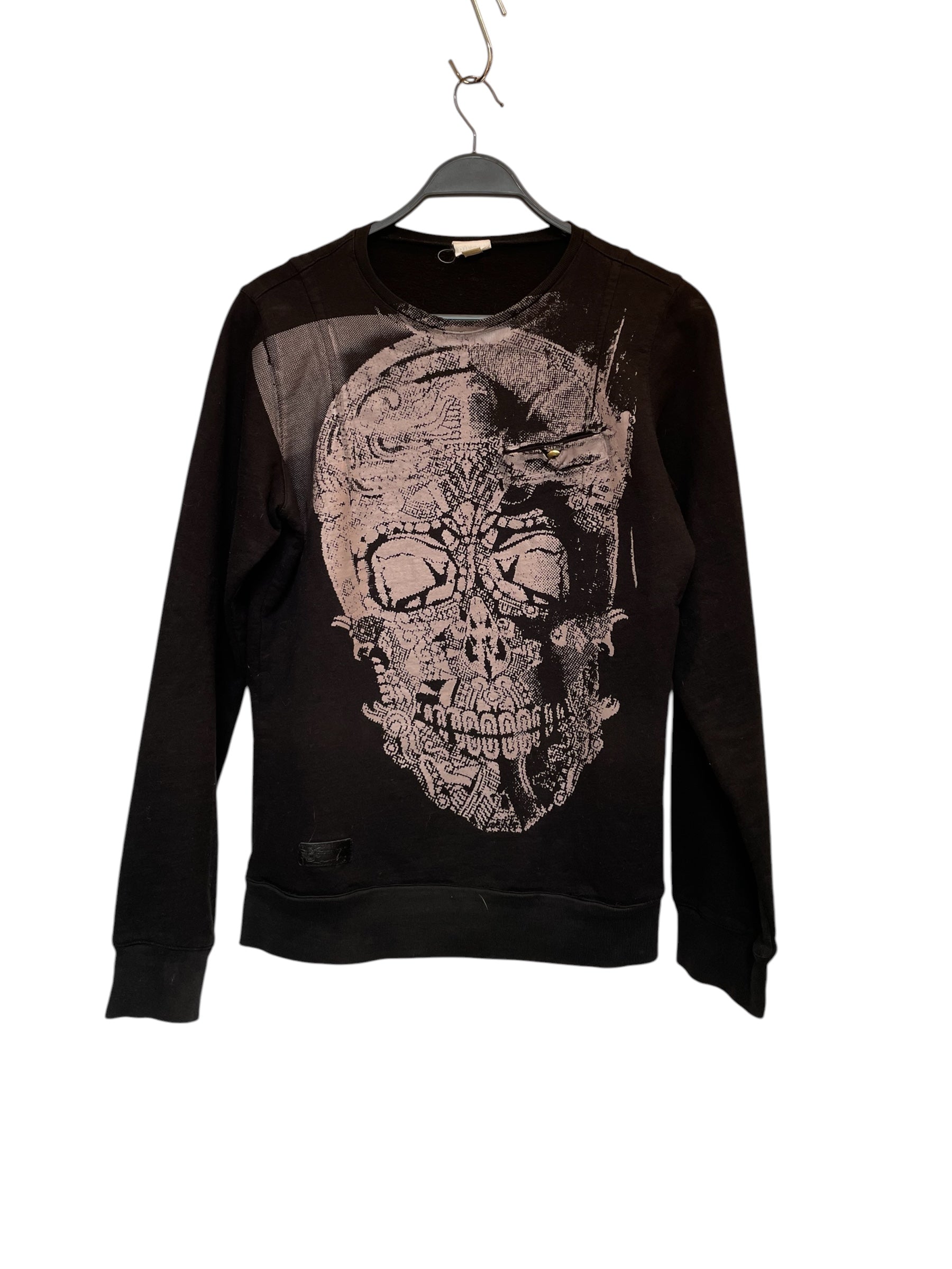 DIESEL/Sweatshirt/M/Cotton/BLK/SKULL W BREAST POCKET view 1