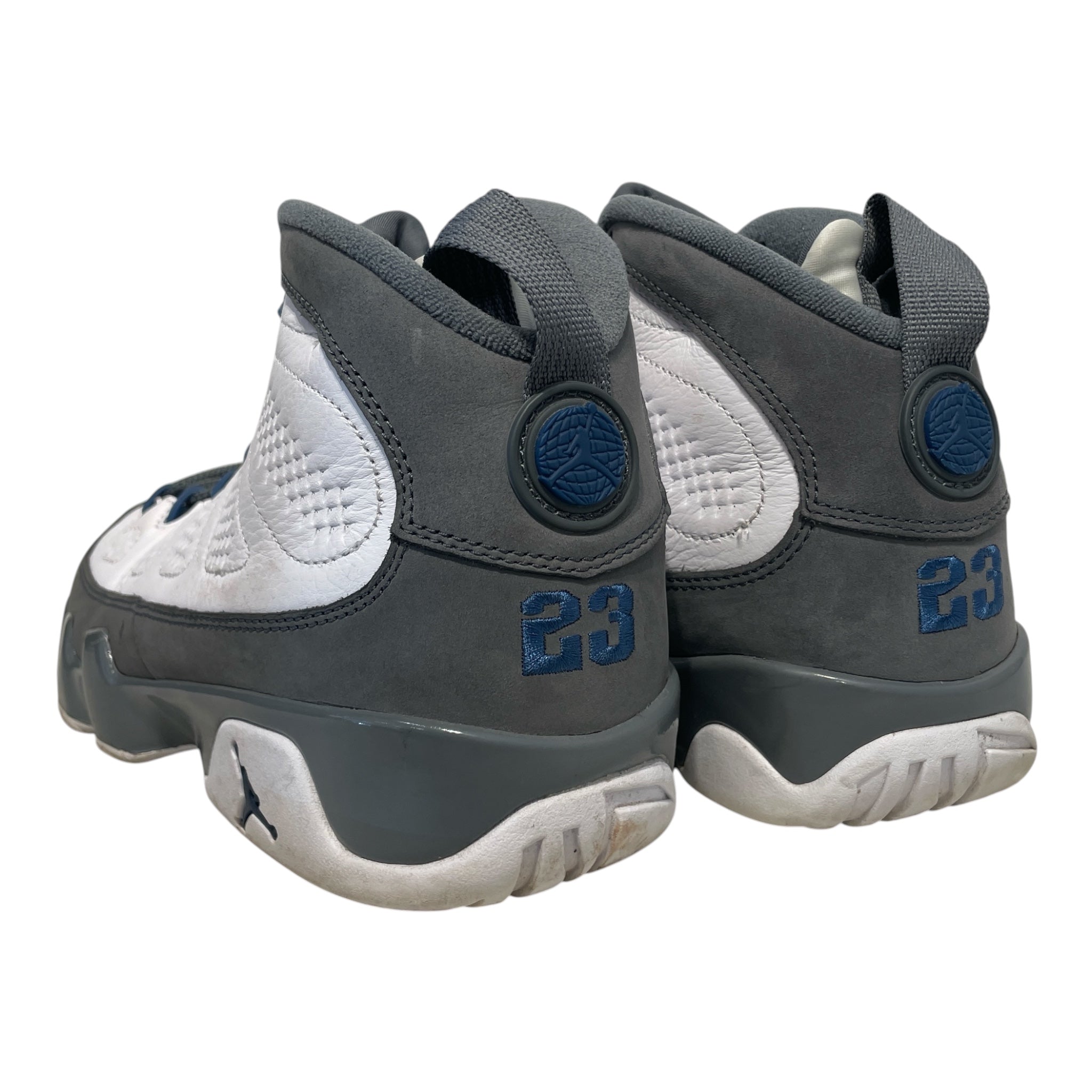 NIKE/Hi-Sneakers/US 8/Leather/WHT/jordan 9 flint grey view 2