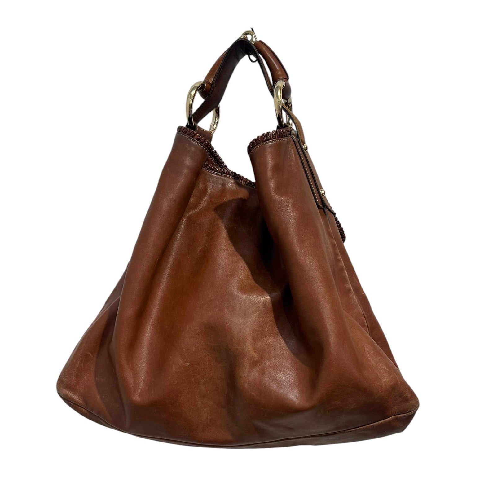 GUCCI/Tote Bag/Leather/BRW/LARGE HORSEBIT HOBO TOTE BAG view 1