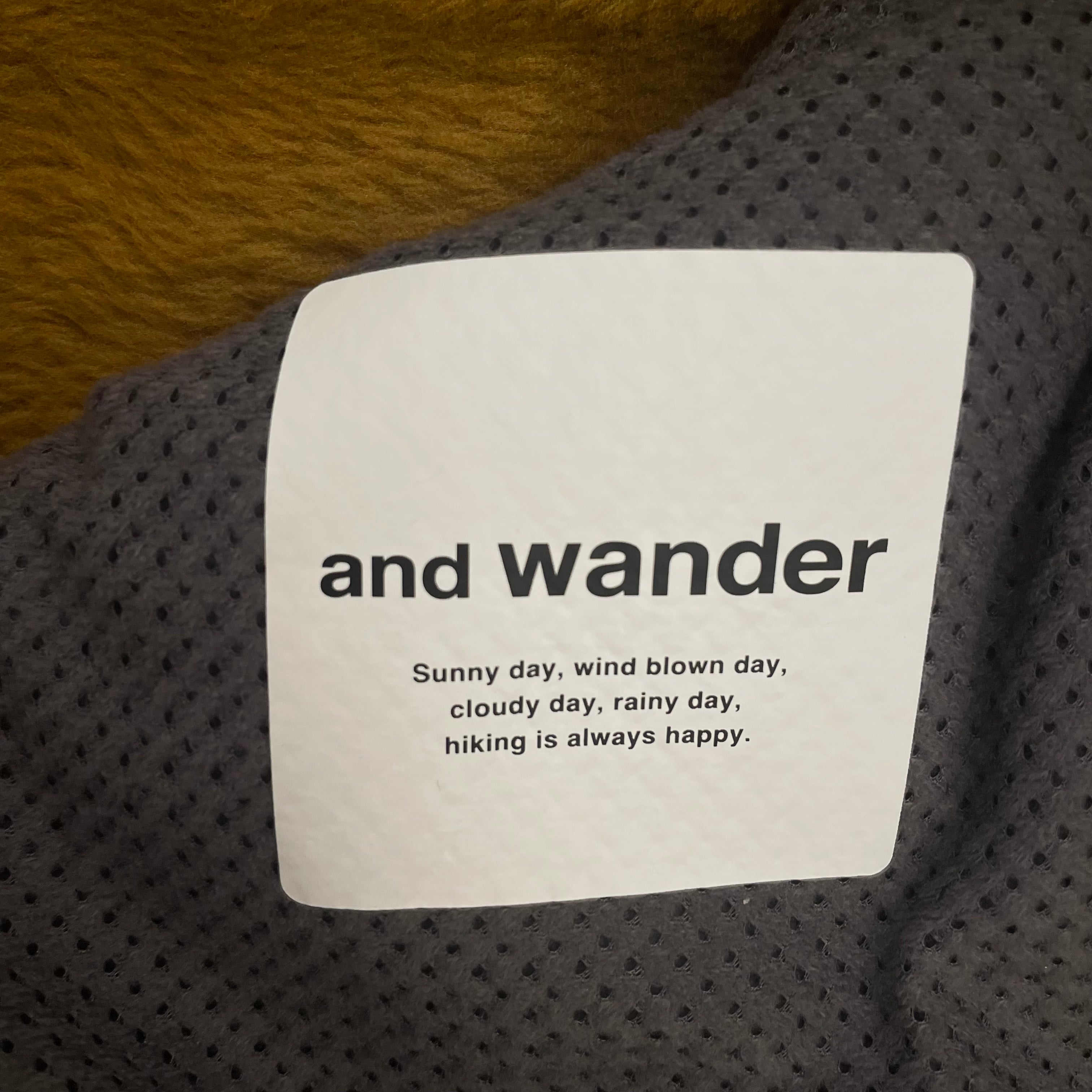 and wander/Fleece Jkt/2/Polyester/YEL/ view 3