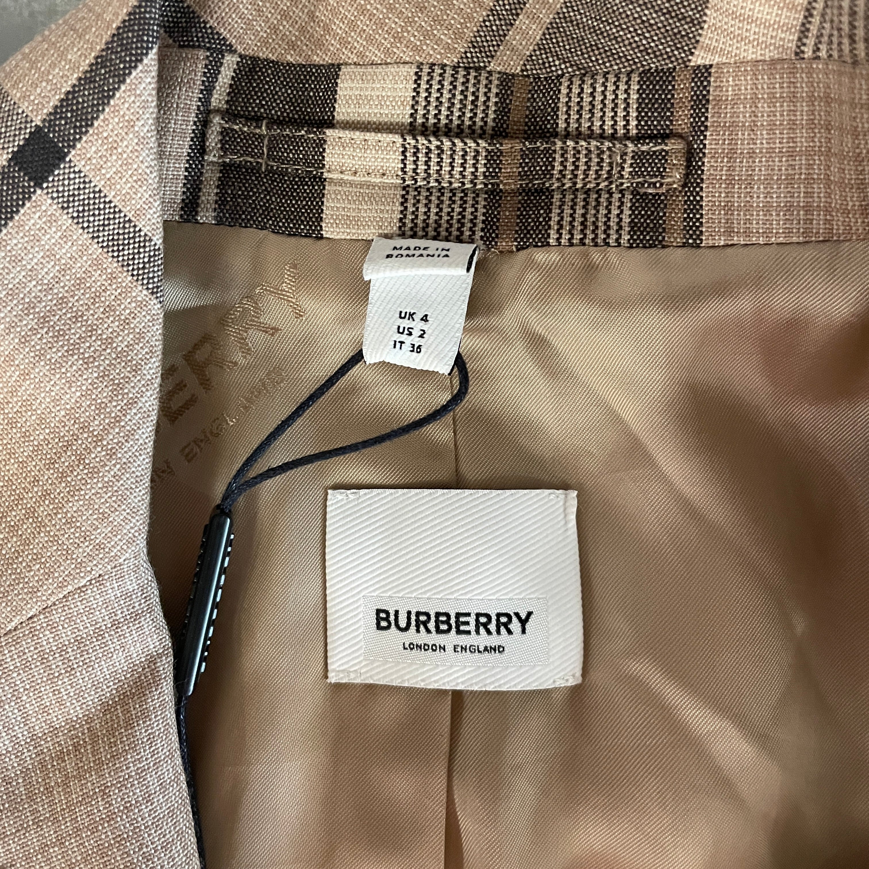 BURBERRY LONDON/Jacket/2/Plaid/BRW/ view 3