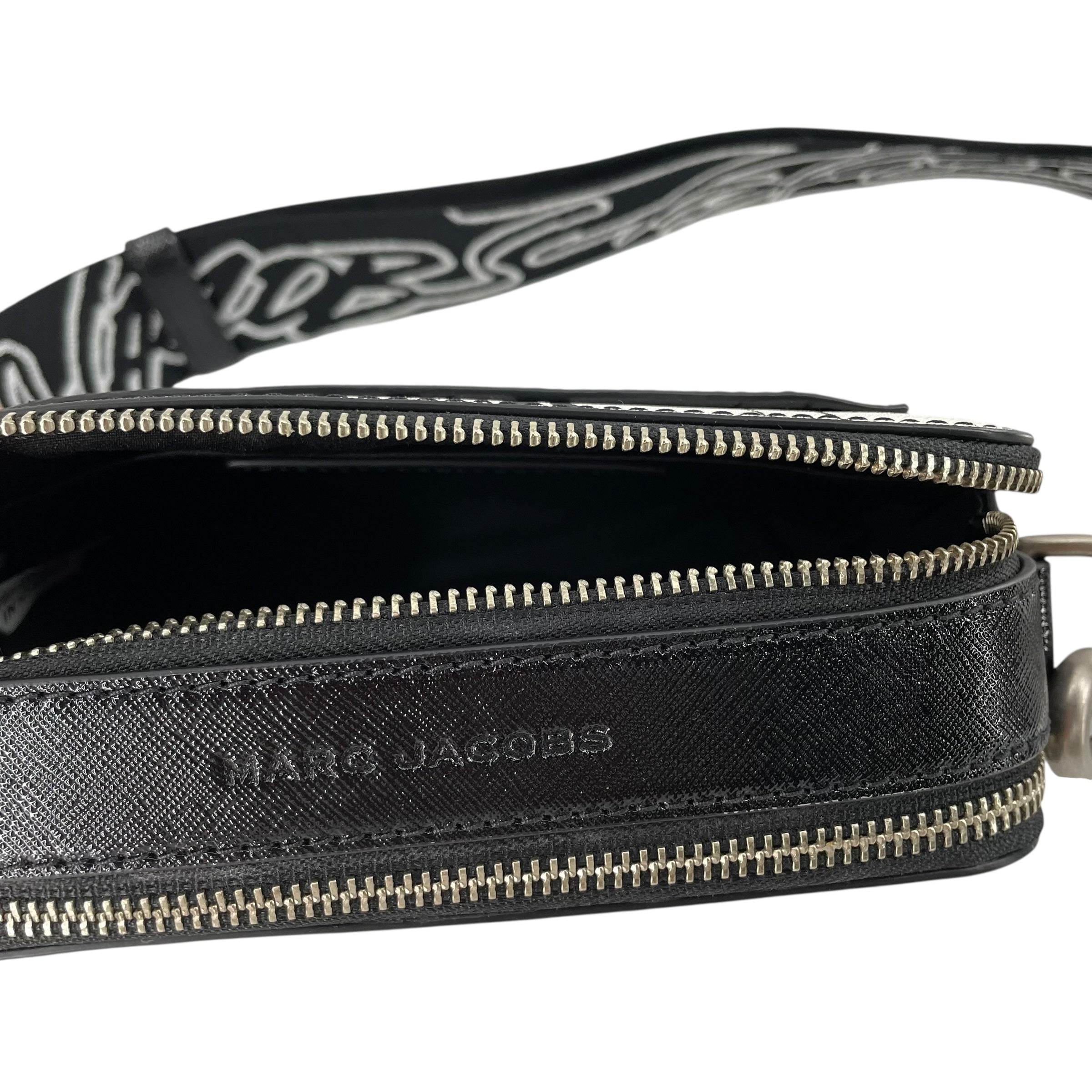 MARC JACOBS/Cross Body Bag/Graphic/Leather/WHT/futura collab view 7