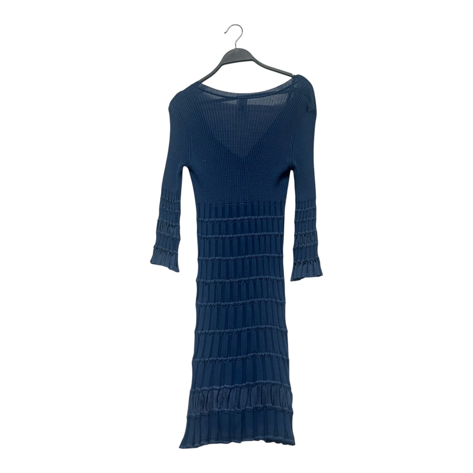 MISSONI/LS Dress/46/Cotton/BLU/Midi Length/RIBBED BELL SLEEVE DRESS view 2