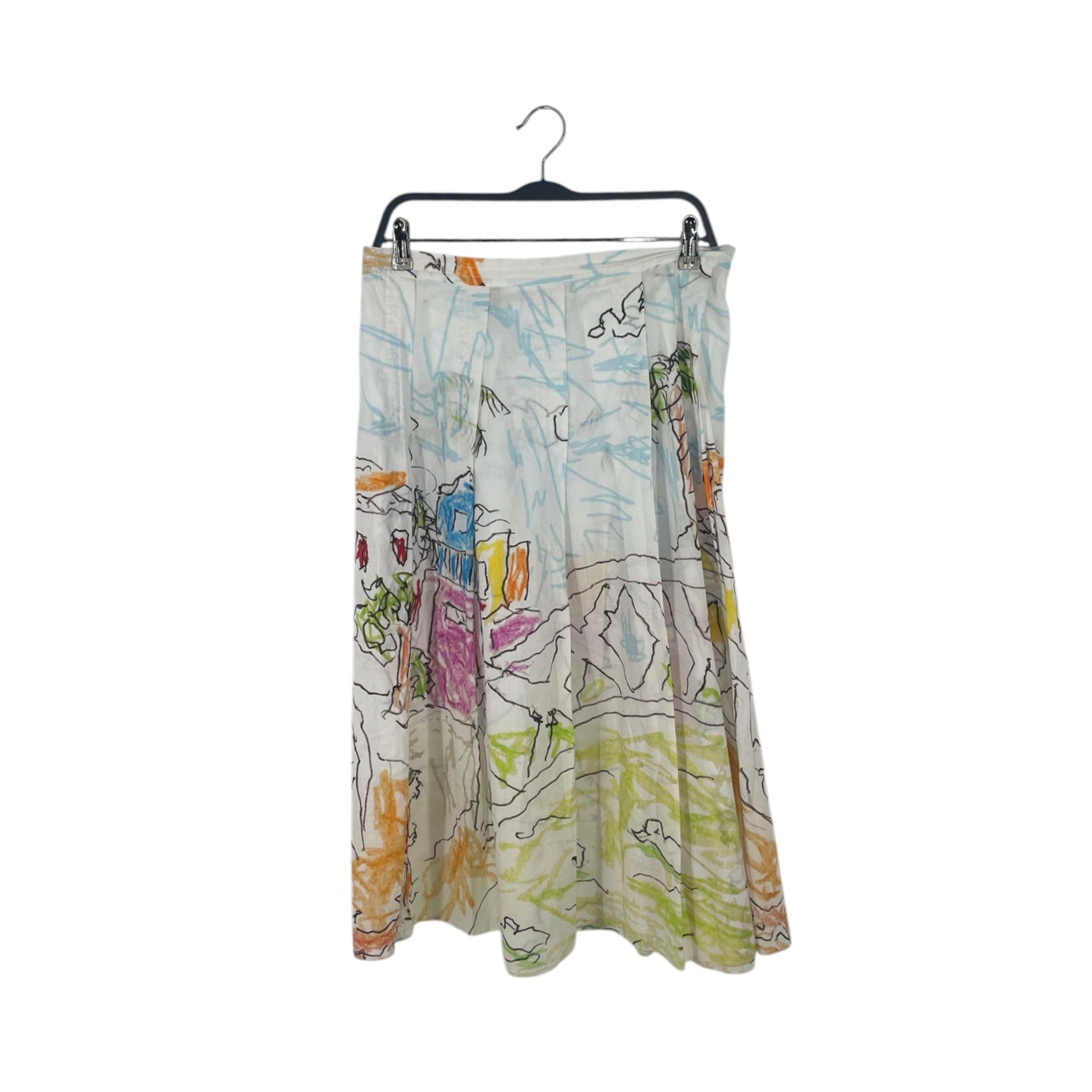 MARNI/Skirt/42/All Over Print/Cotton/MLT/DOODLE SKIRT view 2