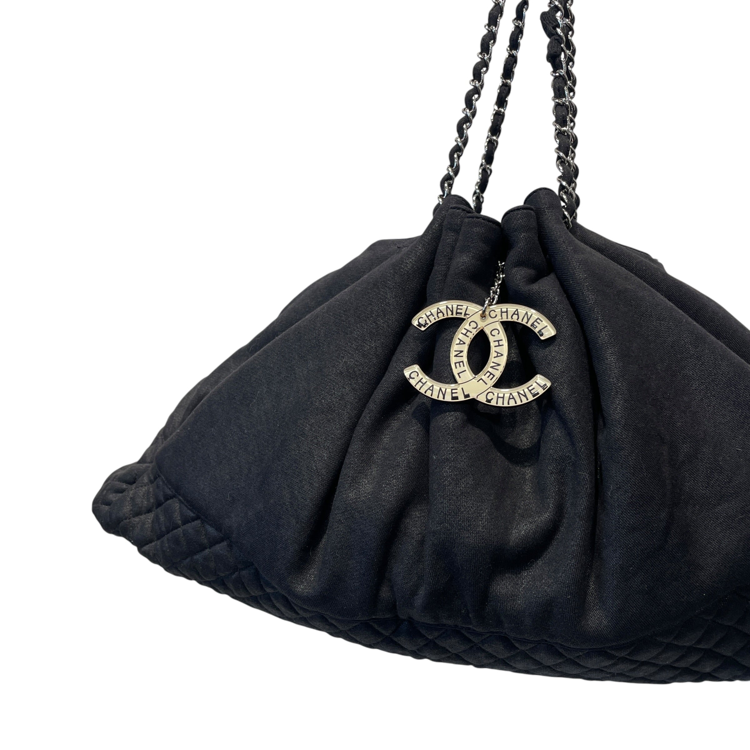 CHANEL/Tote Bag/Cotton/BLK/2008 CRUISE BAG view 3