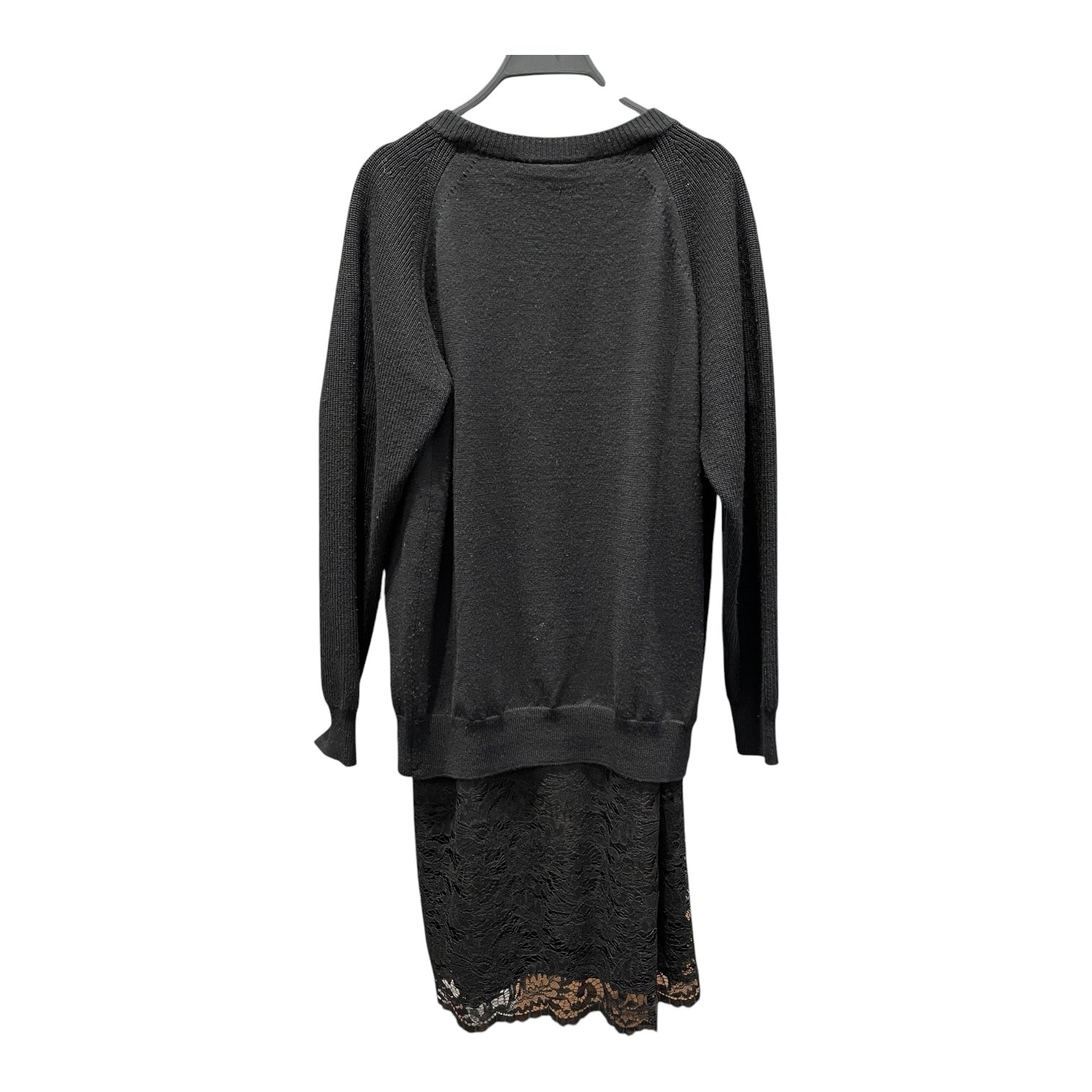 sacai luck/LS Dress/3/Cotton/BLK/sweater dress view 2