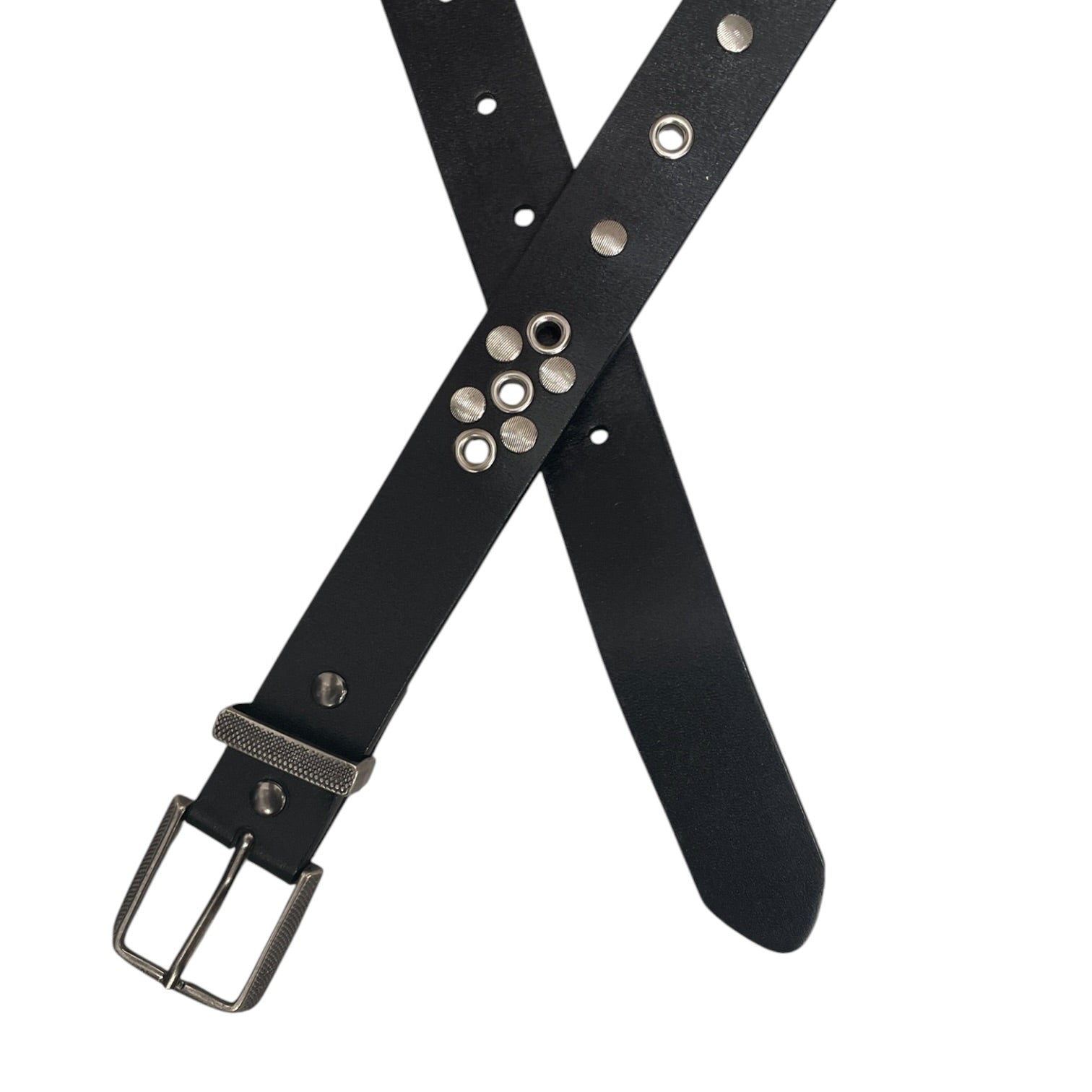 LEMAIRE/Belt/Stripe/Leather/BLK/M's/RIVET COVERED BELT view 2