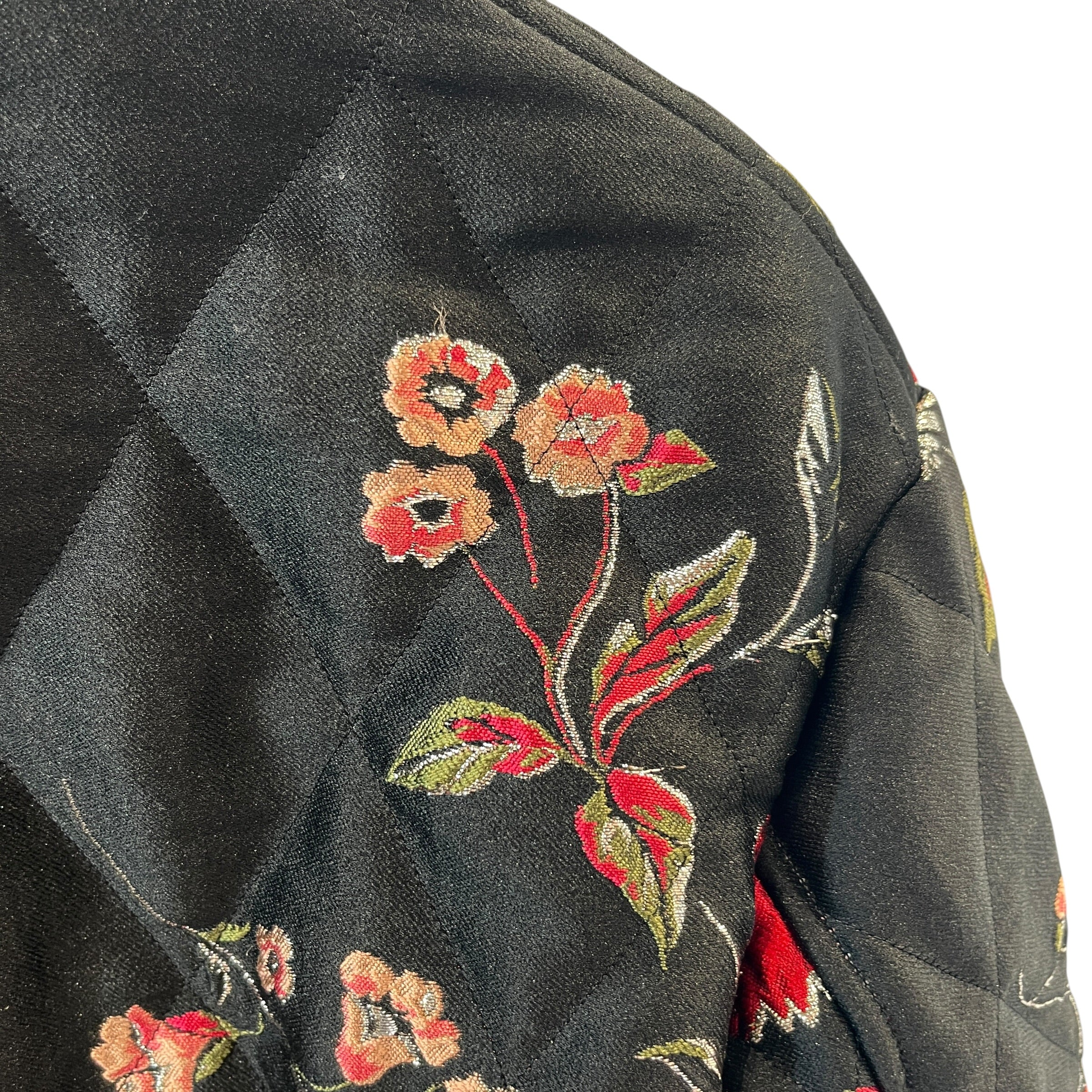 DOLCE&GABBANA/Quilted Jkt/36/All Over Print/Cotton/BLK/Single Breasted/Amore Bomber Jacket view 9