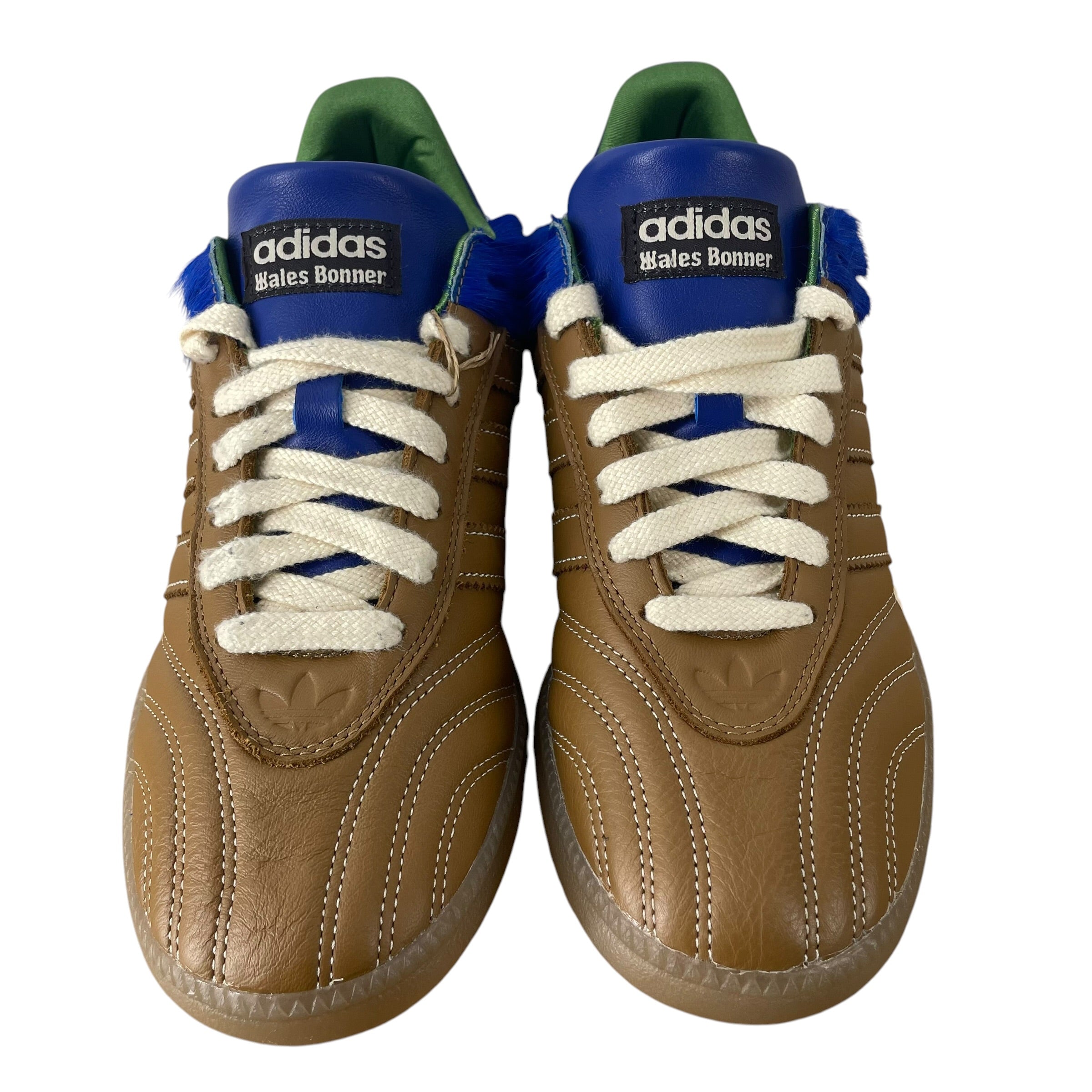 adidas/WALES BONNER/Low-Sneakers/US 8.5/MLT/blue ponyhair back view 4