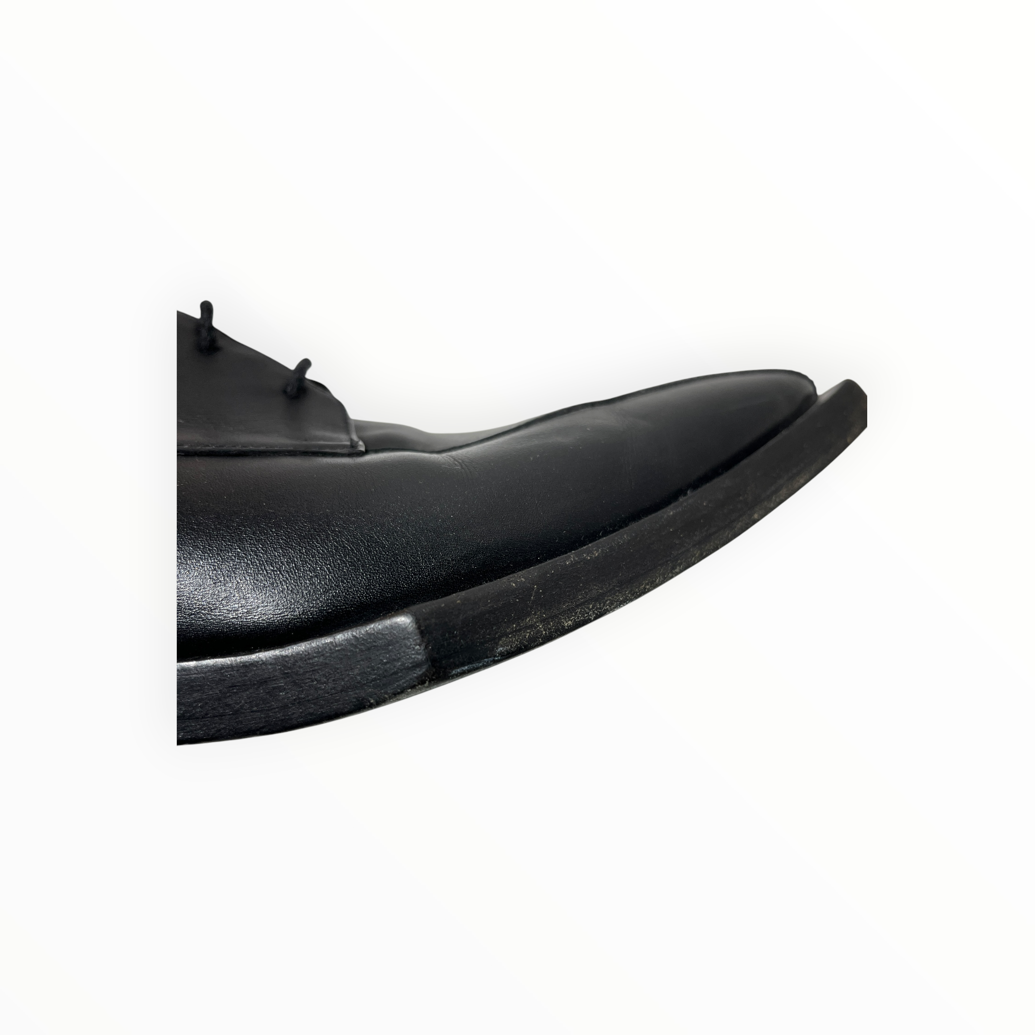 BALENCIAGA/Dress Shoes/US 7/Leather/BLK/Square Heel Loafers view 13