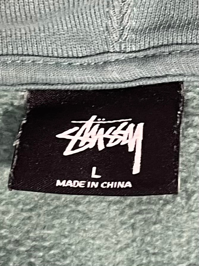STUSSY/Hoodie/L/Cotton/GRN/OSAKA view 3