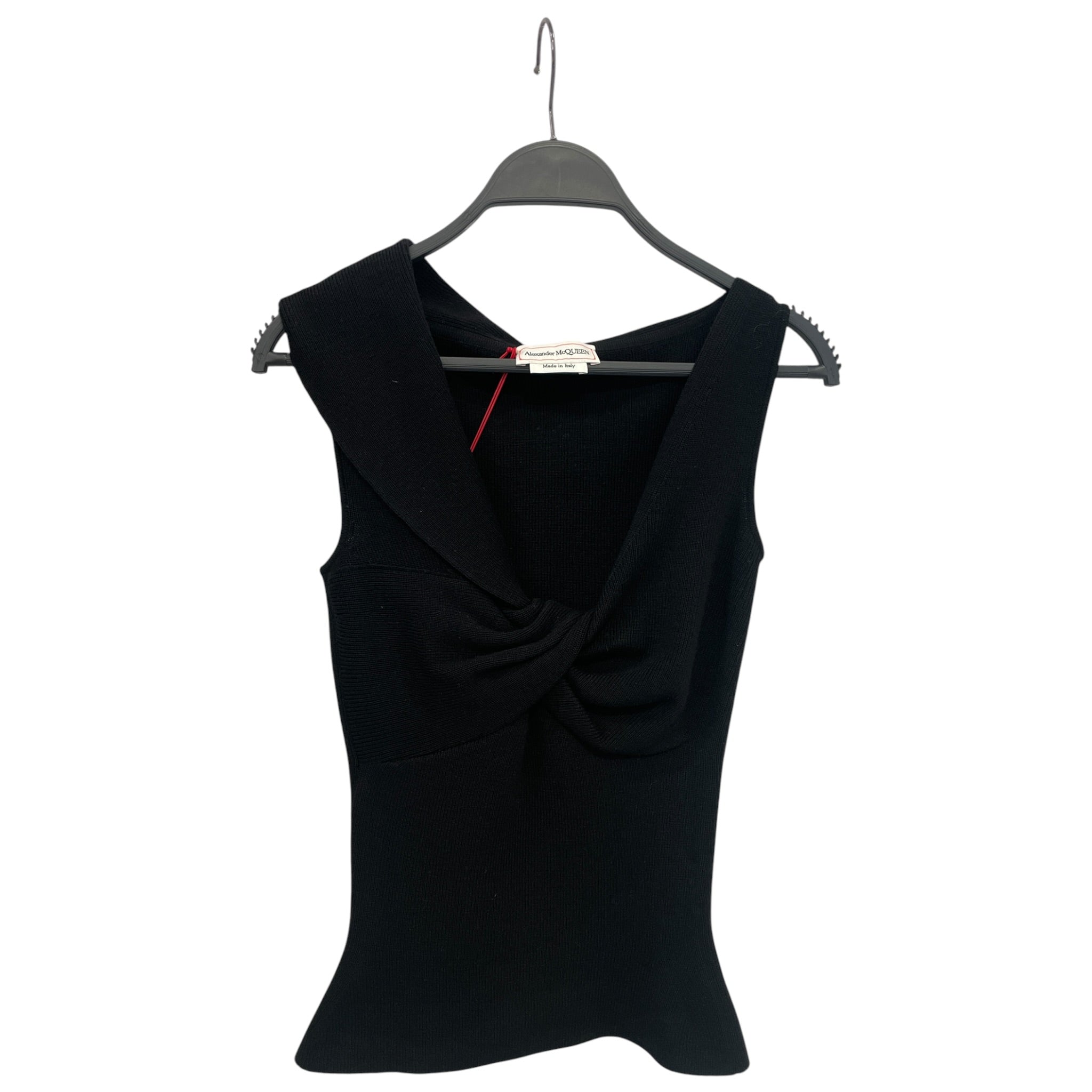 Alexander McQueen/SL Cut & Sew/XS/Wool/BLK/SCRUNCH CHEST view 1