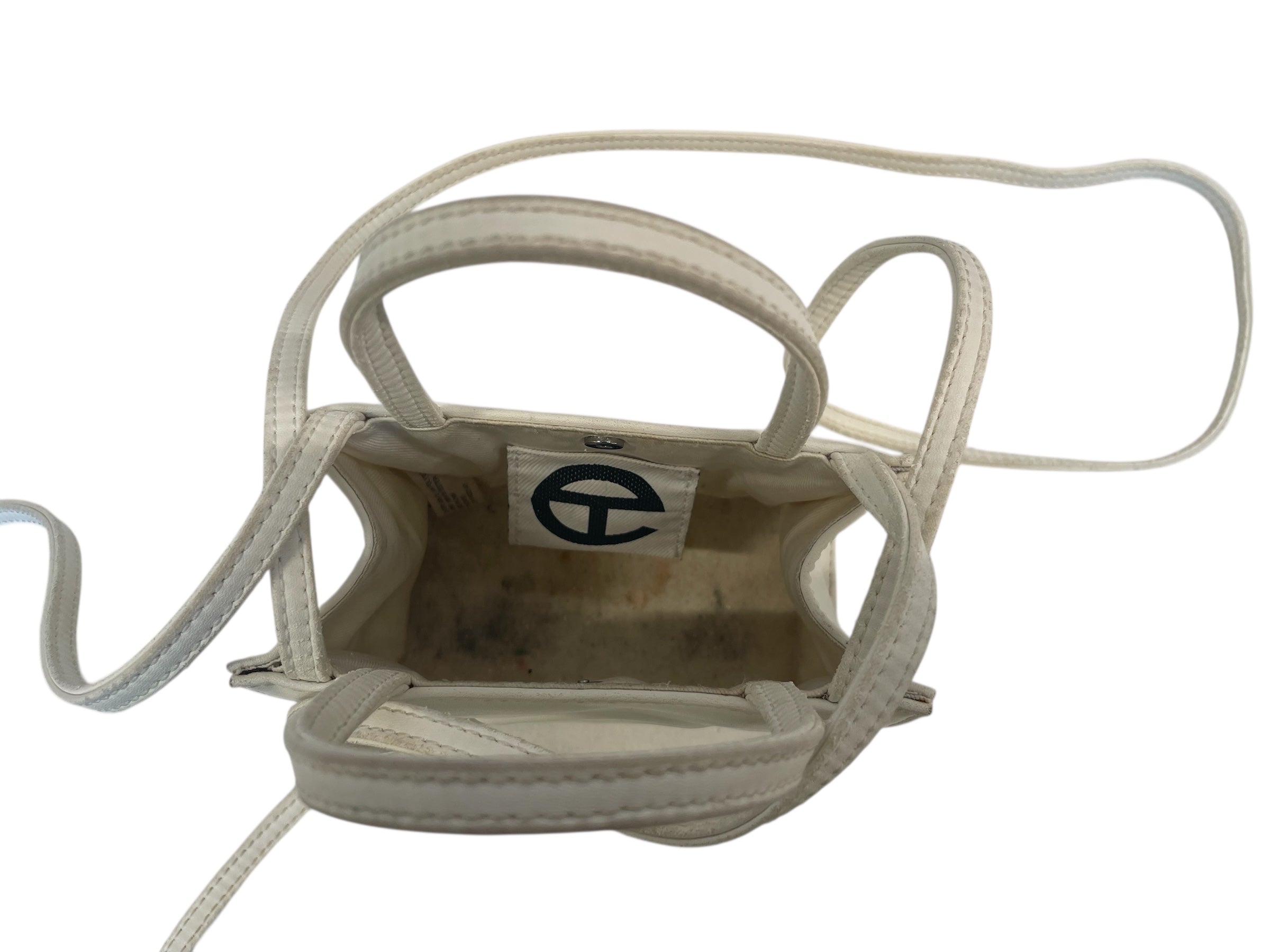Telfar/Bag/WHT/whte smll bg with telf logo view 4