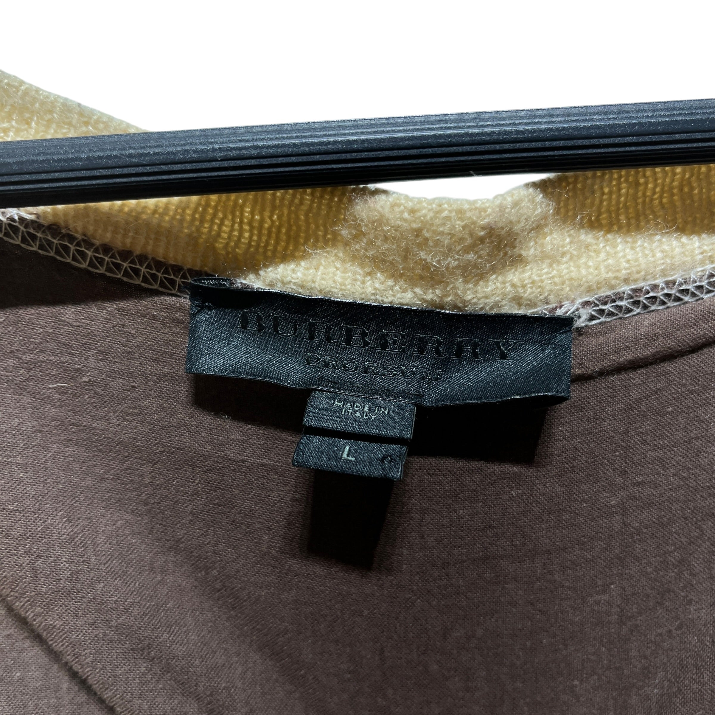 BURBERRY PRORSUM COLLECTION/Cardigan/L/Alpaca/CRM/ARM STRIPES view 3