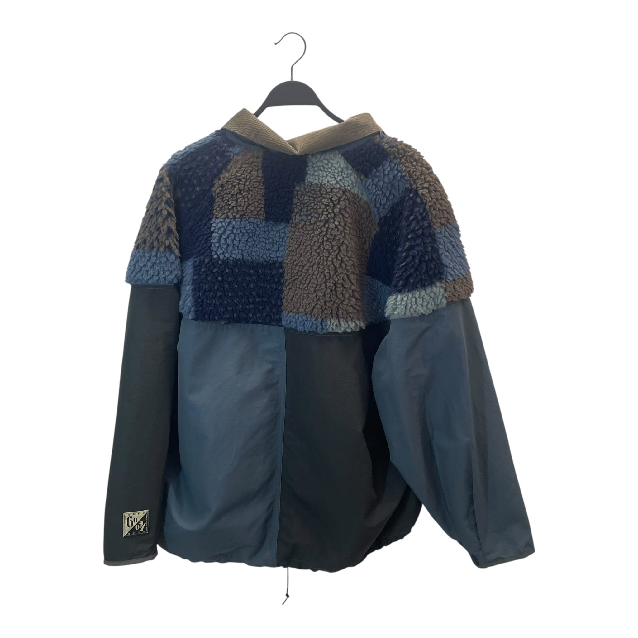 KAPITAL/Windbreaker/4/Nylon/NVY/Plaid/furr top plaid mixed view 2