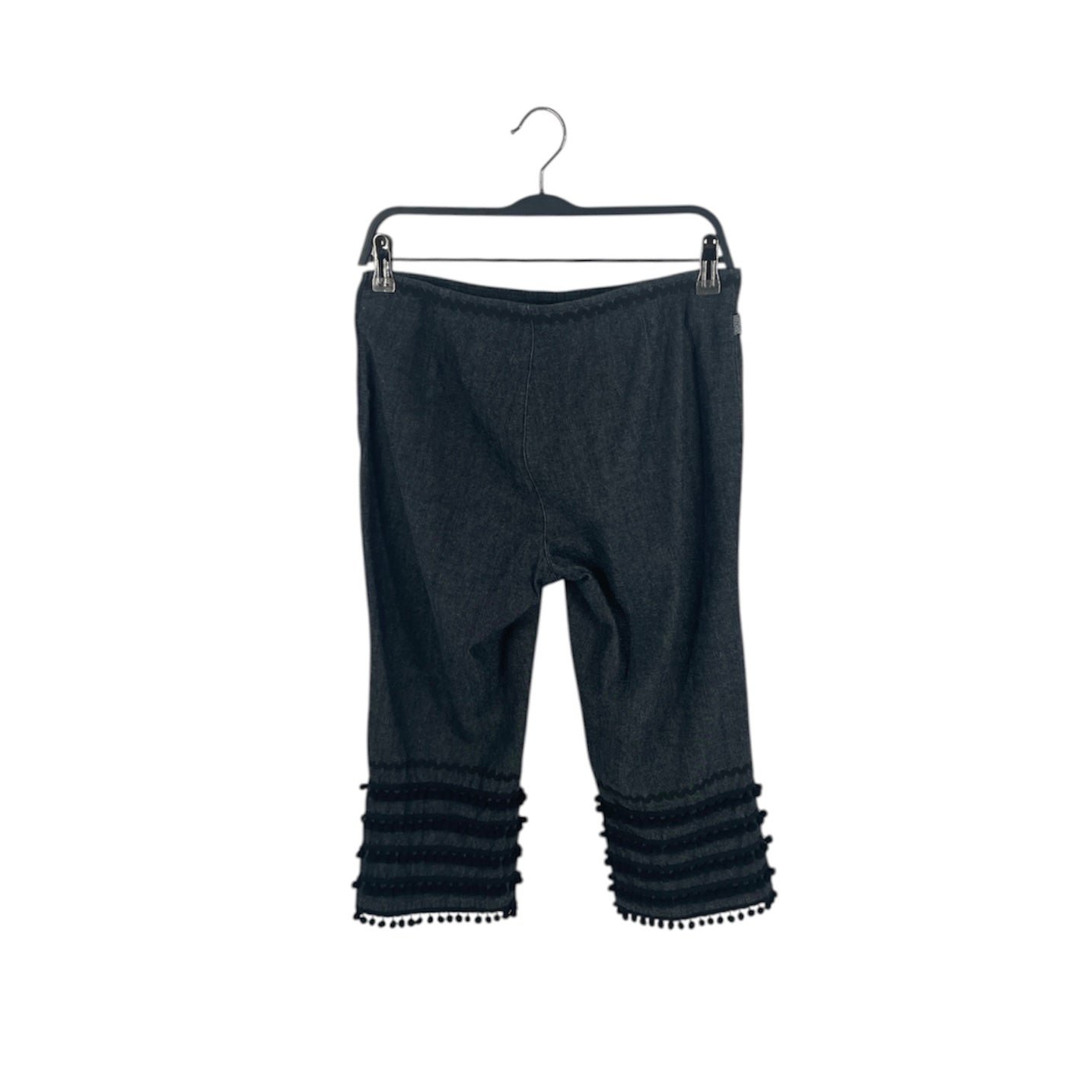 MOSCHINO JEANS/Cropped Pants/8/Cotton/GRY/POMPOM RICKRACK TRIM view 2
