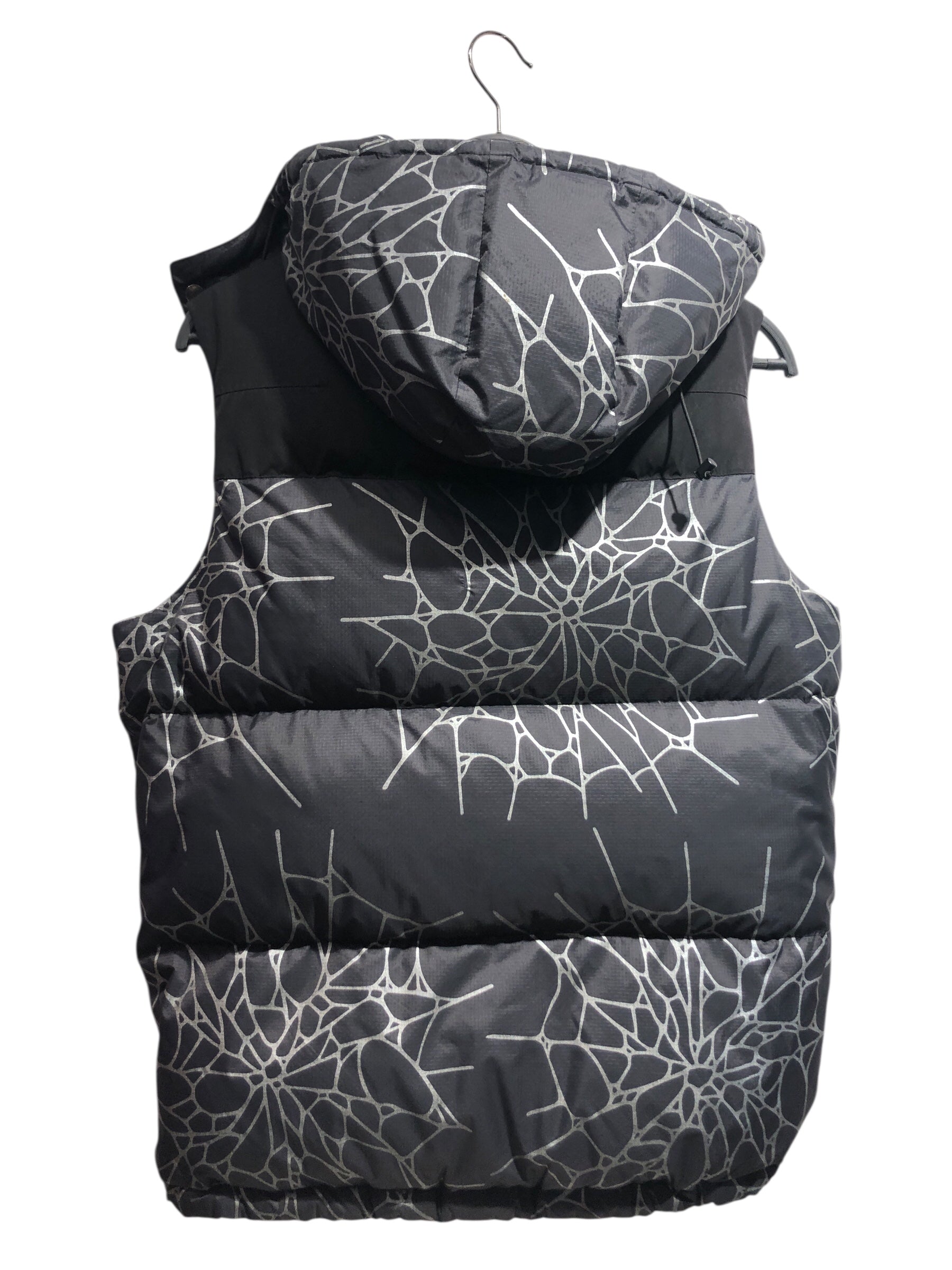 NUMBER (N)INE/Puffer Vest/2/Polyester/BLK/Spiderweb Vest view 2