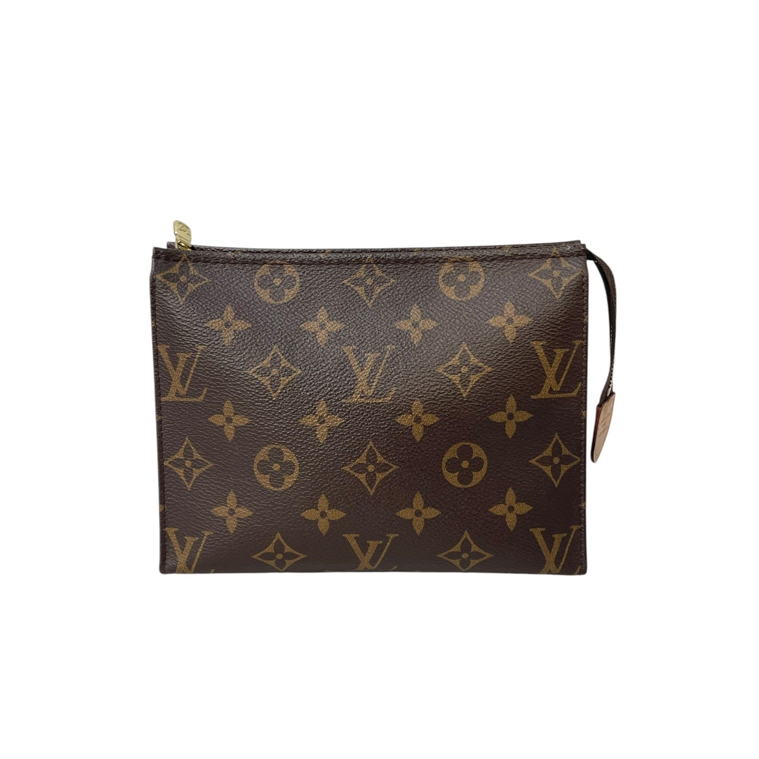 LOUIS VUITTON/Pouch/Monogram/Leather/BRW/toiletry pouch medium view 1