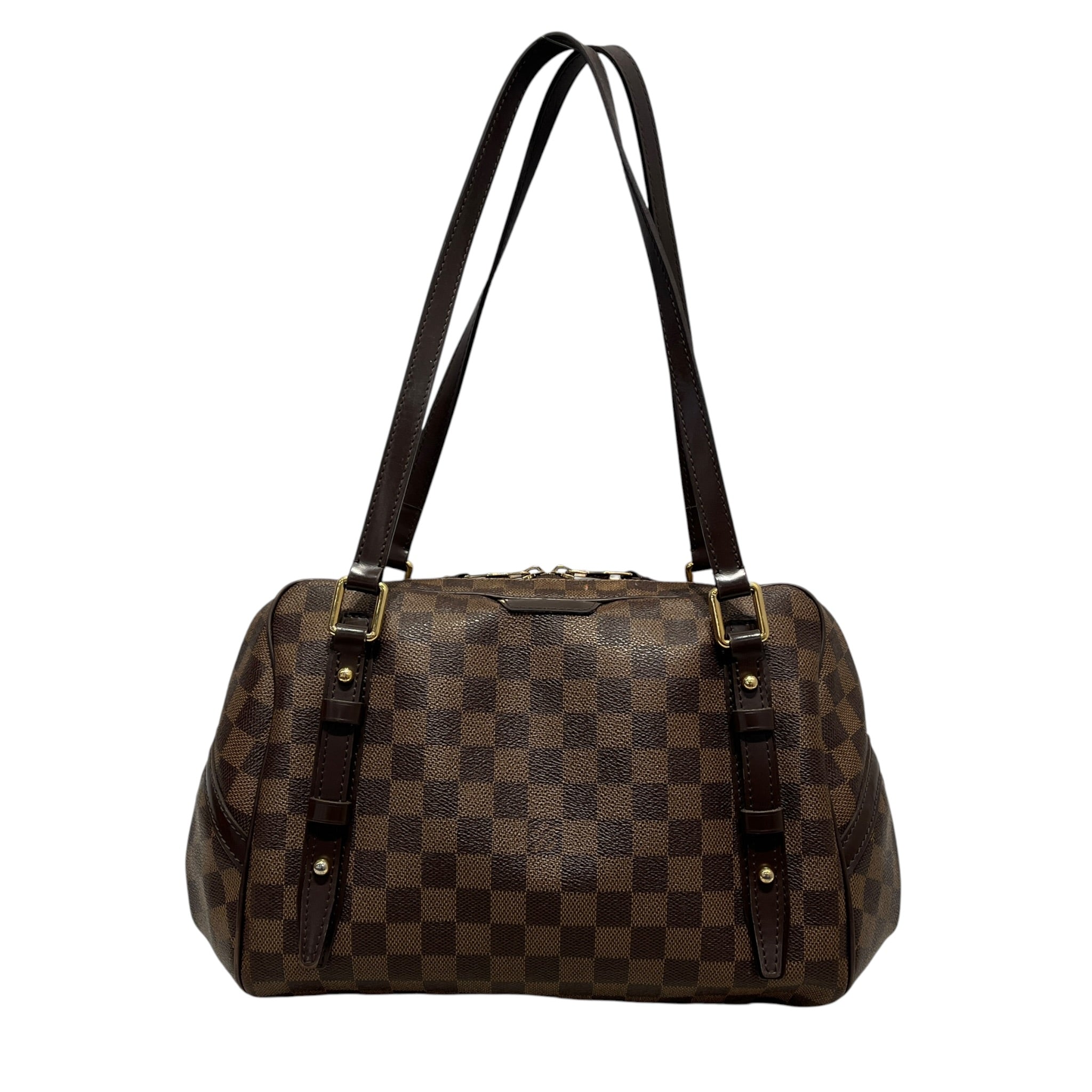 LOUIS VUITTON/Hand Bag/All Over Print/Leather/BRW/DAMIERE EBENE RIVINGTON PM view 1