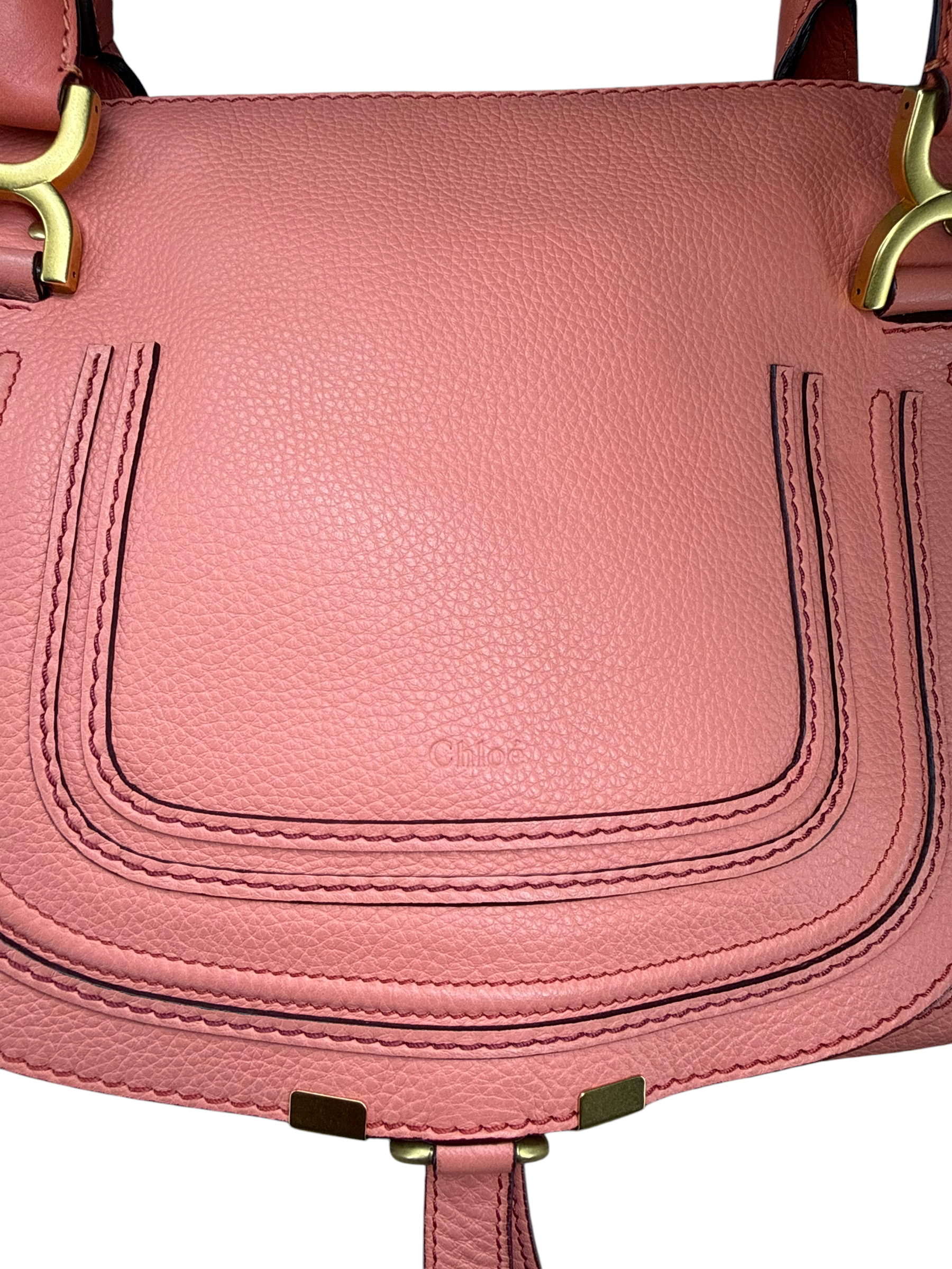 Chloe/Bag/Leather/PNK/SALMON PINK MARCIE SATCHEL view 4